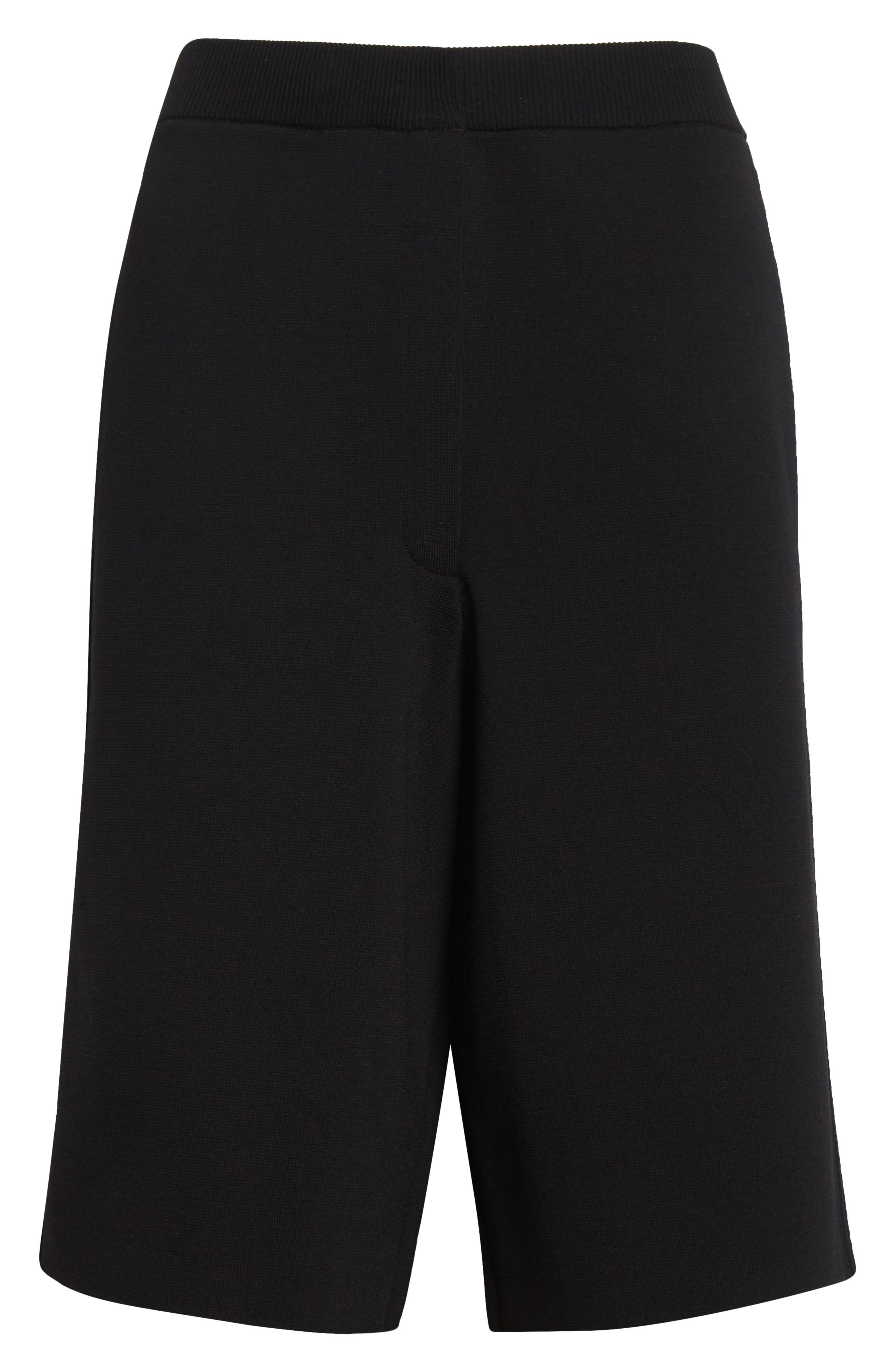 TOTEME Knit Shorts in Black at Nordstrom - 6
