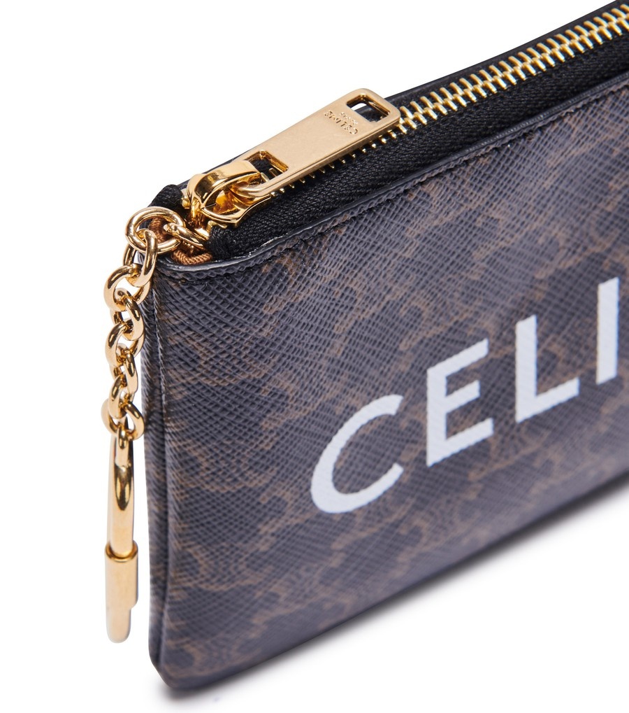 Celine Coin & Card Pouch With Hook