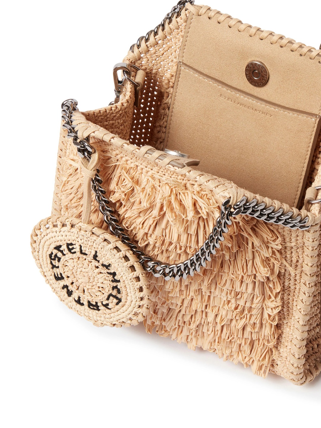 Falabella Raffia Tiny Tote Bag - 6