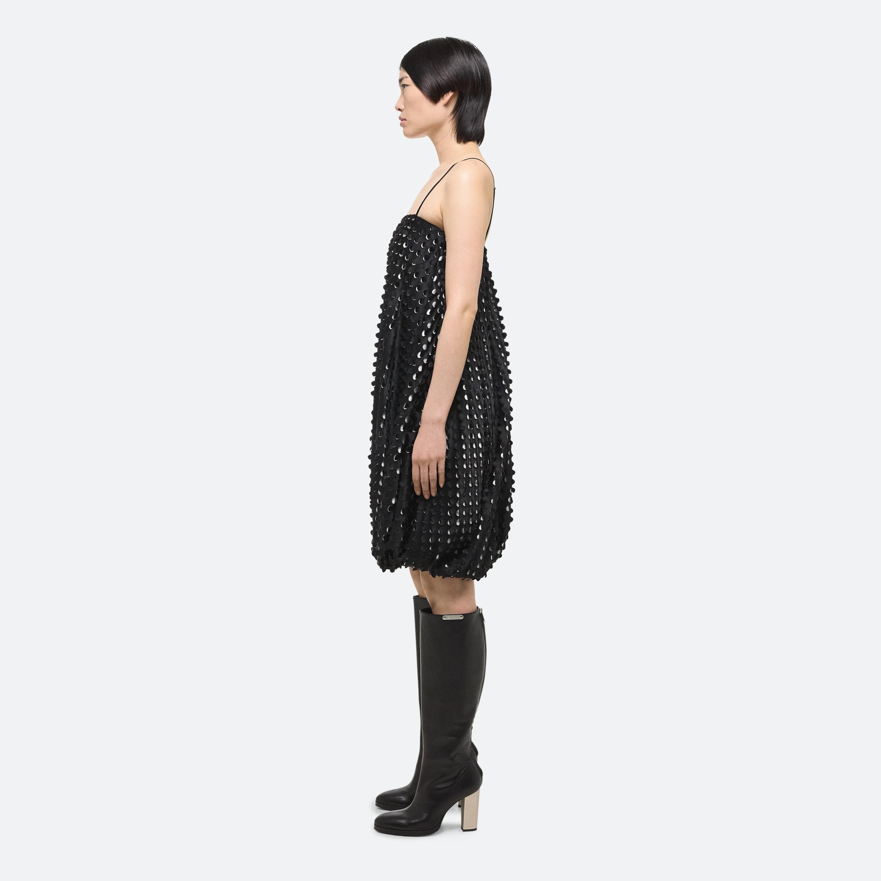HOLE-PUNCHED BUBBLE DRESS - 4