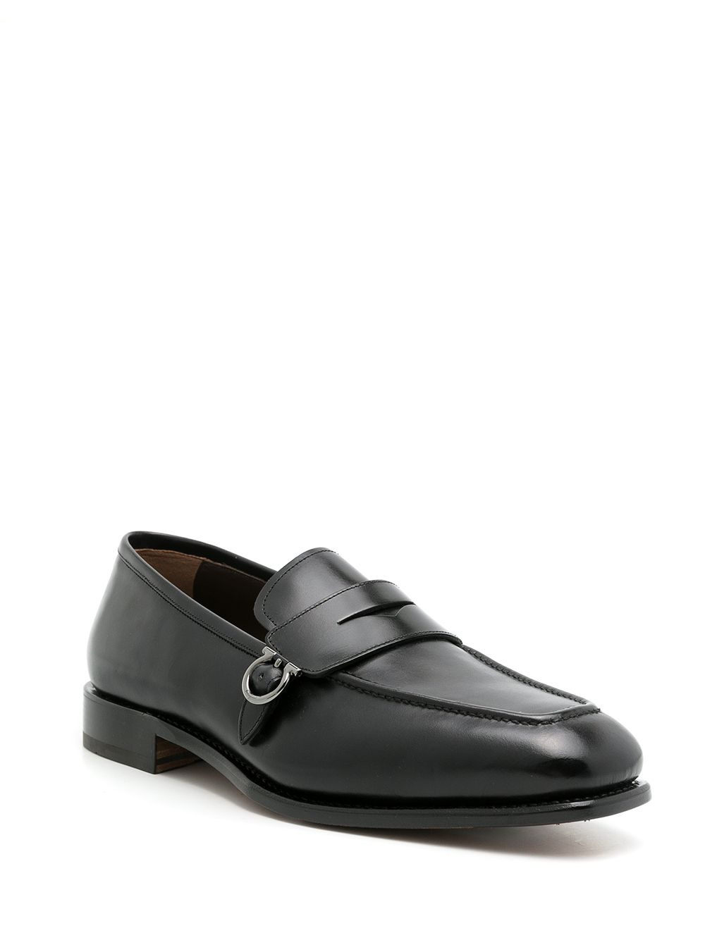 leather penny loafers - 2