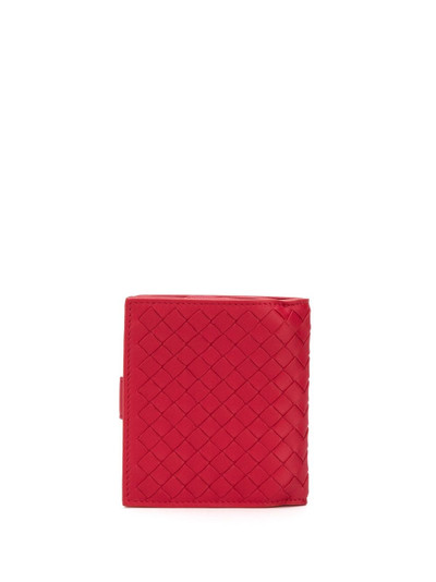 Bottega Veneta intrecciato weave mini wallet outlook