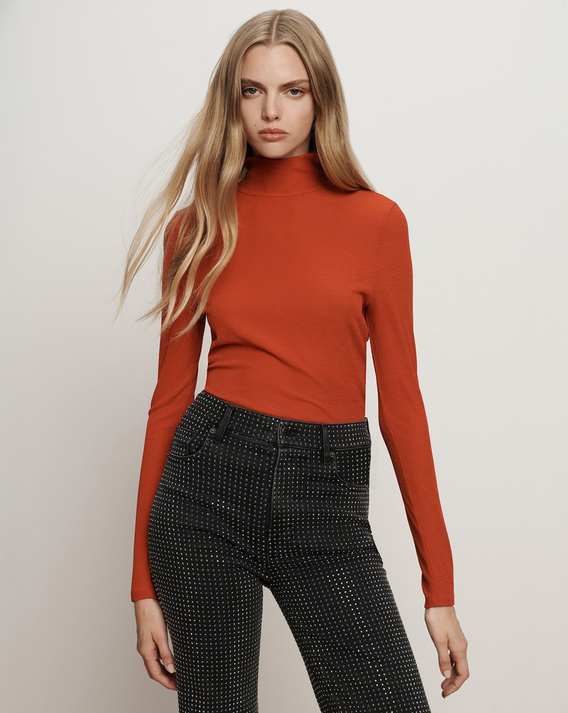 VERONICA BEARD WYETH TURTLENECK TOP outlook