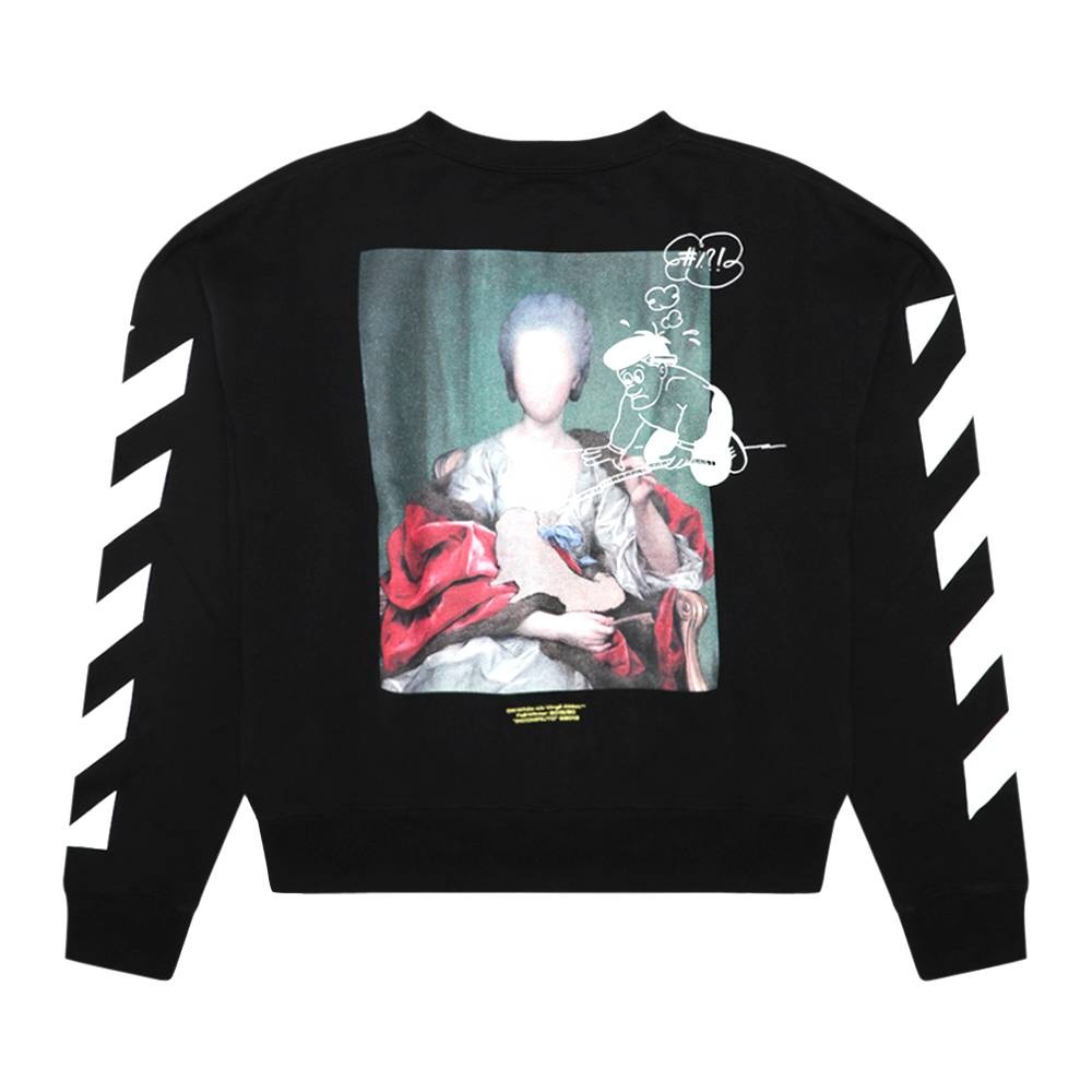 Off-White Diag Mariana De Silva Over Crewneck 'Black' - 2