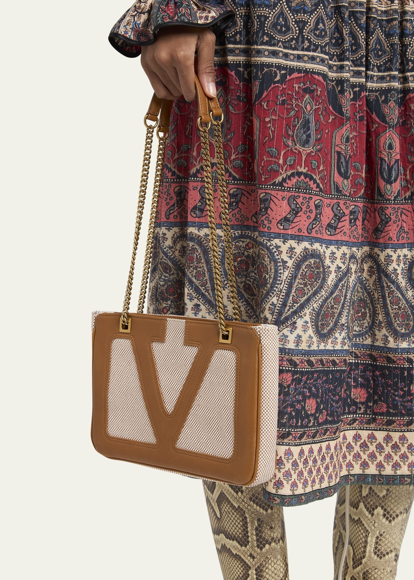 Viva Superstar Small VLOGO Canvas Tote Bag - 2