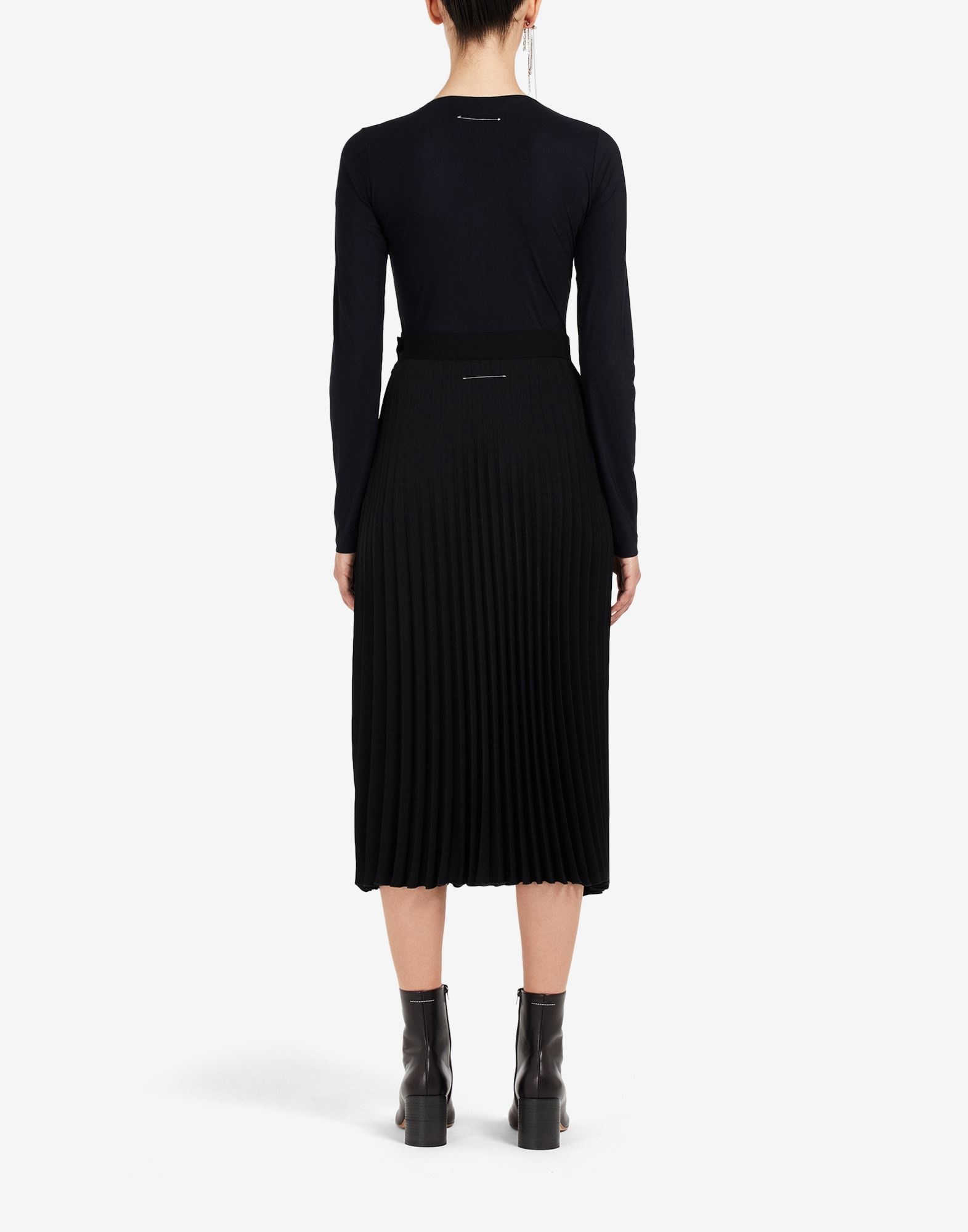 Pleated midi skirt - 4