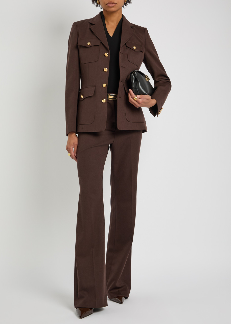 Nili Lotan Corette Straight-leg Wool Trousers - 4