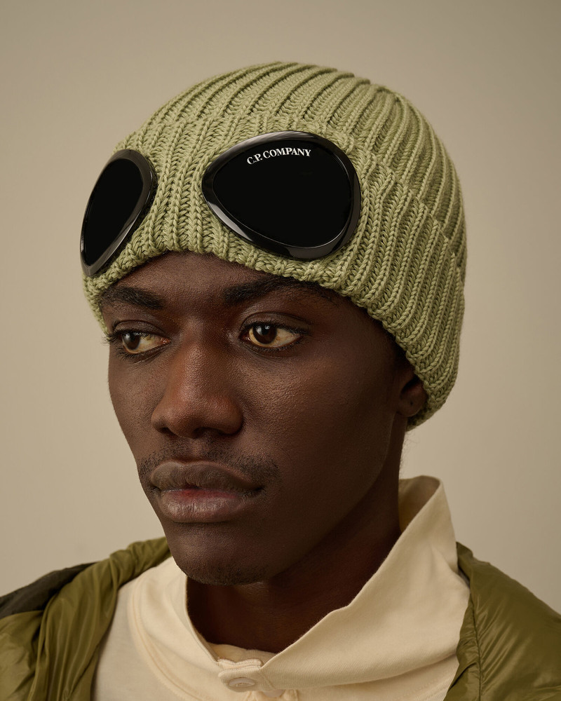 C.P. Company Extrafine Merino Wool Goggle Beanie outlook