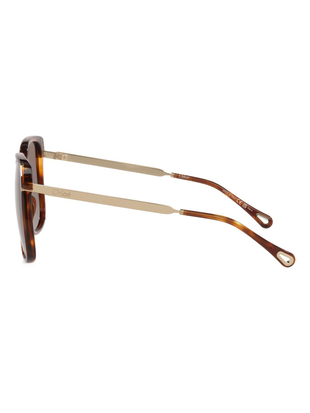 tortoiseshell square-frame sunglasses - 3