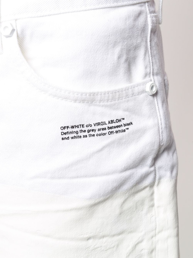 dipped hem denim 반바지 5