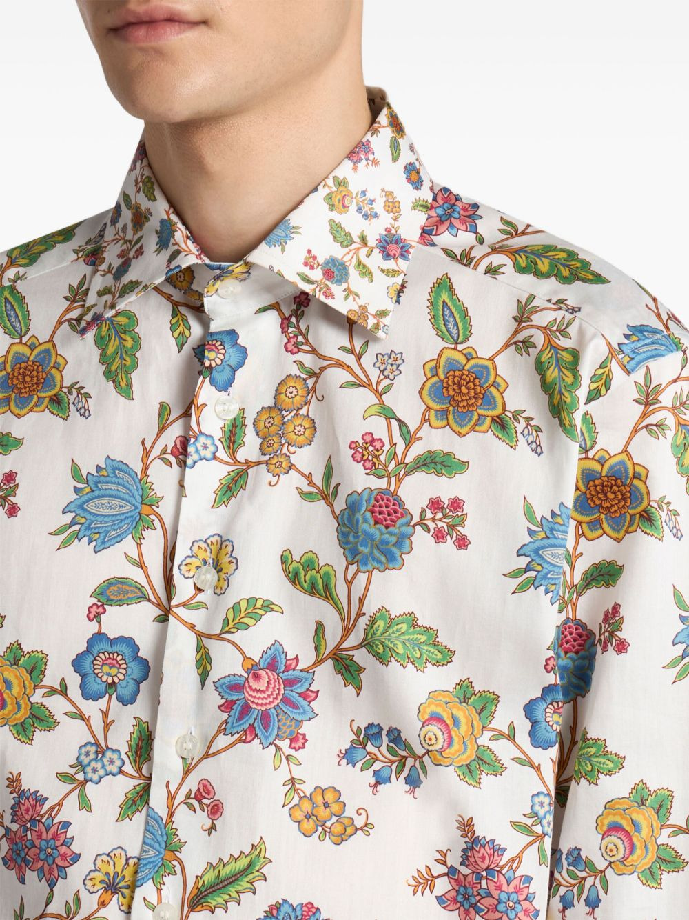 floral-print shirt - 4