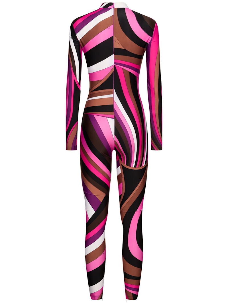 Printed lycra jumpsuit - 3