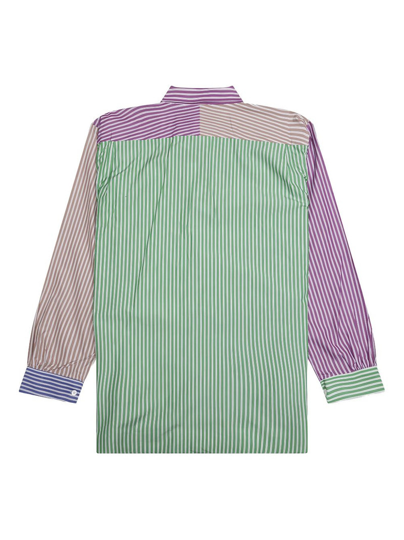 NEEDLES striped panelled shirt outlook