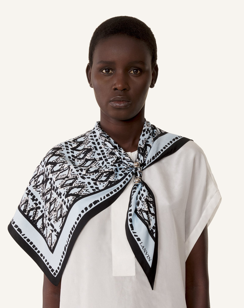 Lanvin PAINTED DIAMOND MOTIF TOP WITH JEWELRY FASTENER outlook