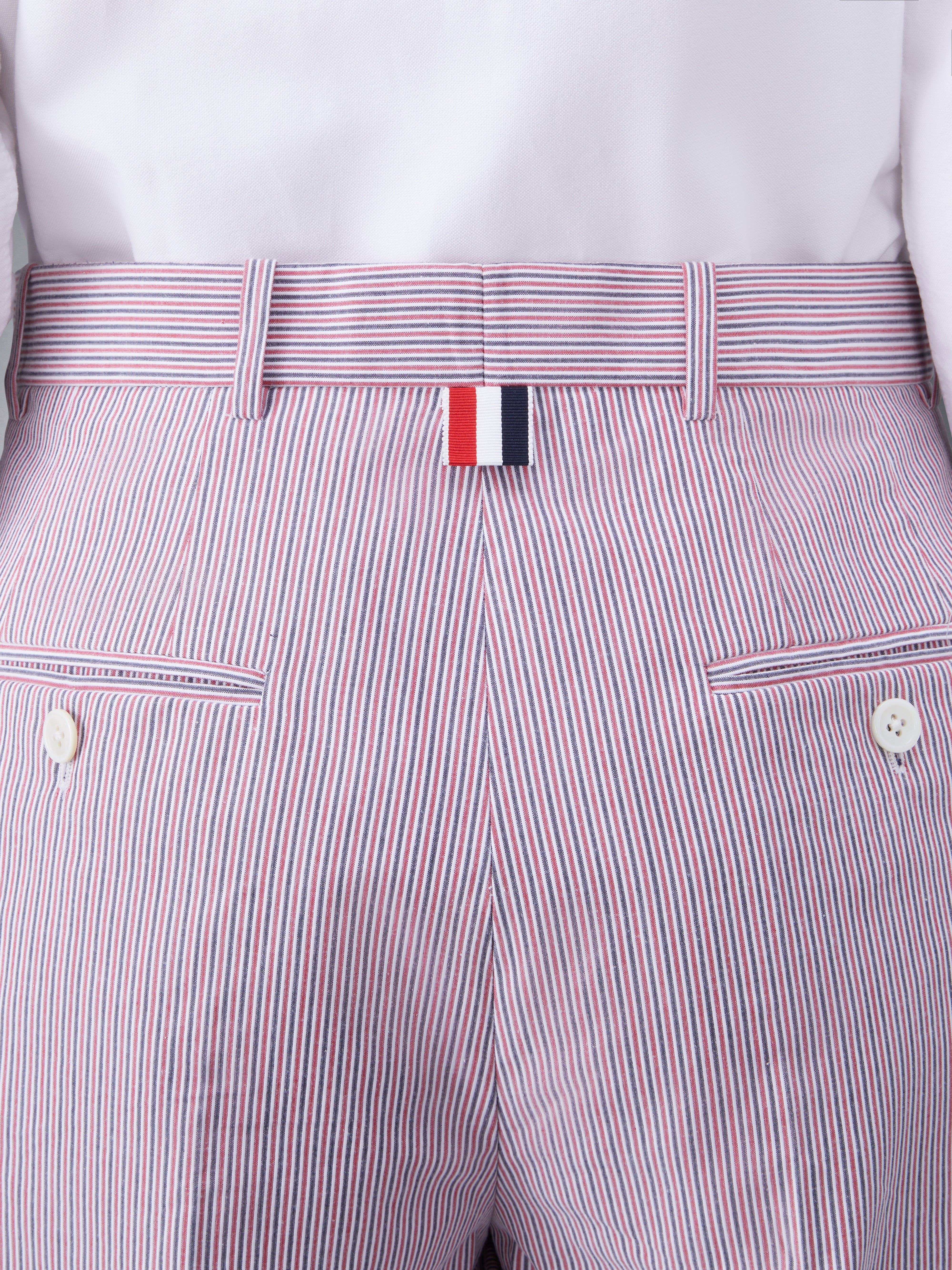 DOBBYCORD STRIPED SACK SHORTS - 4