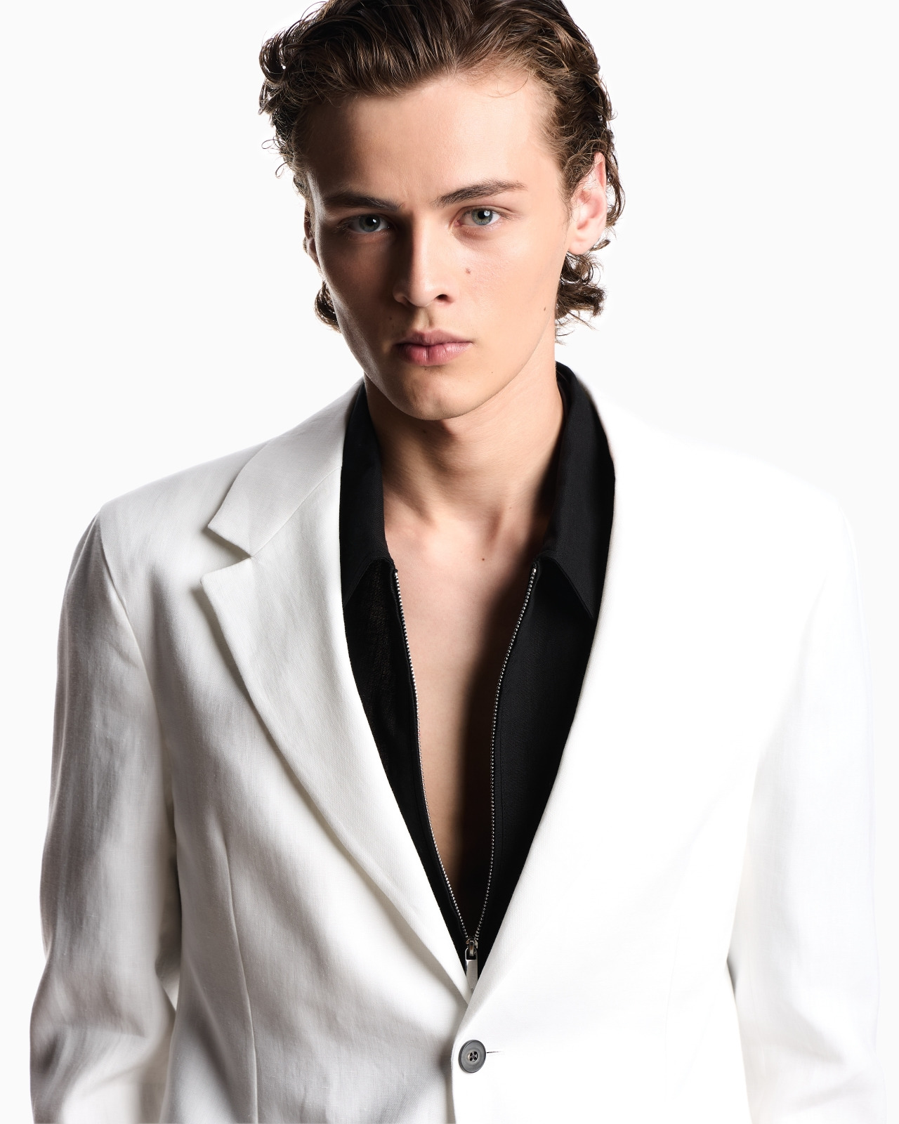 PURE LINEN SINGLE-BREASTED BLAZER - 5