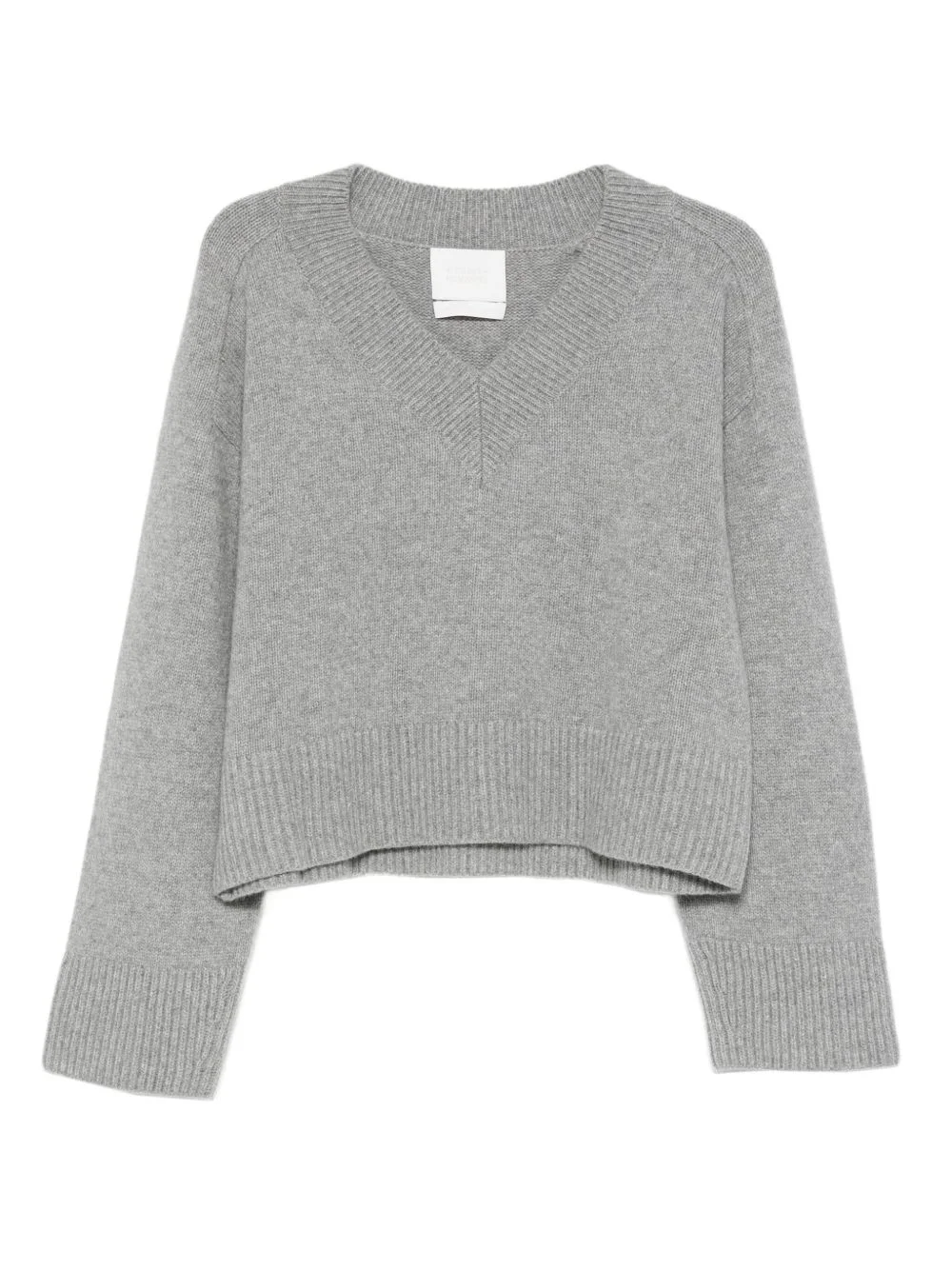 v-neck wool sweater - 1