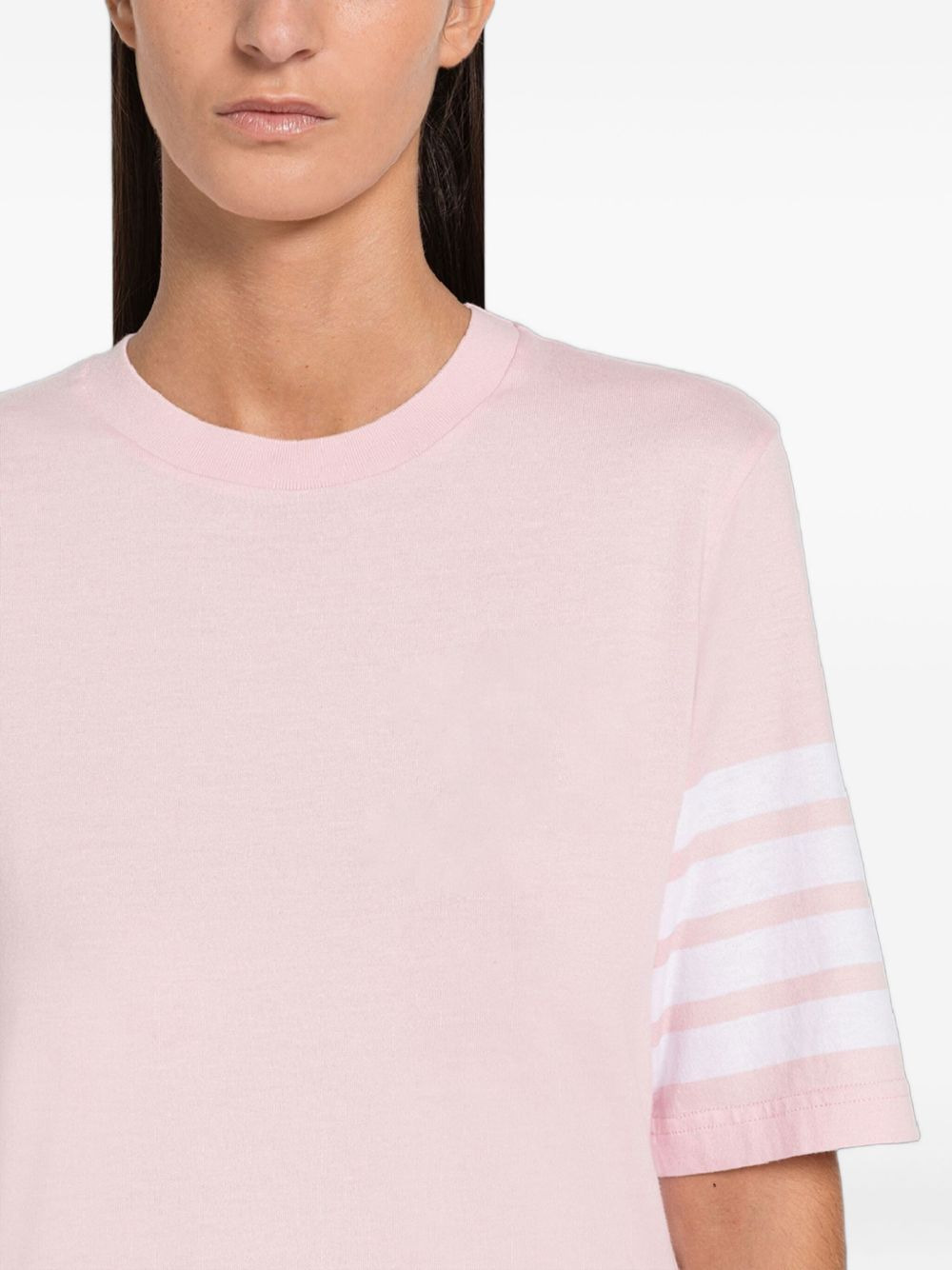 four-bar sleeve T-shirt - 3