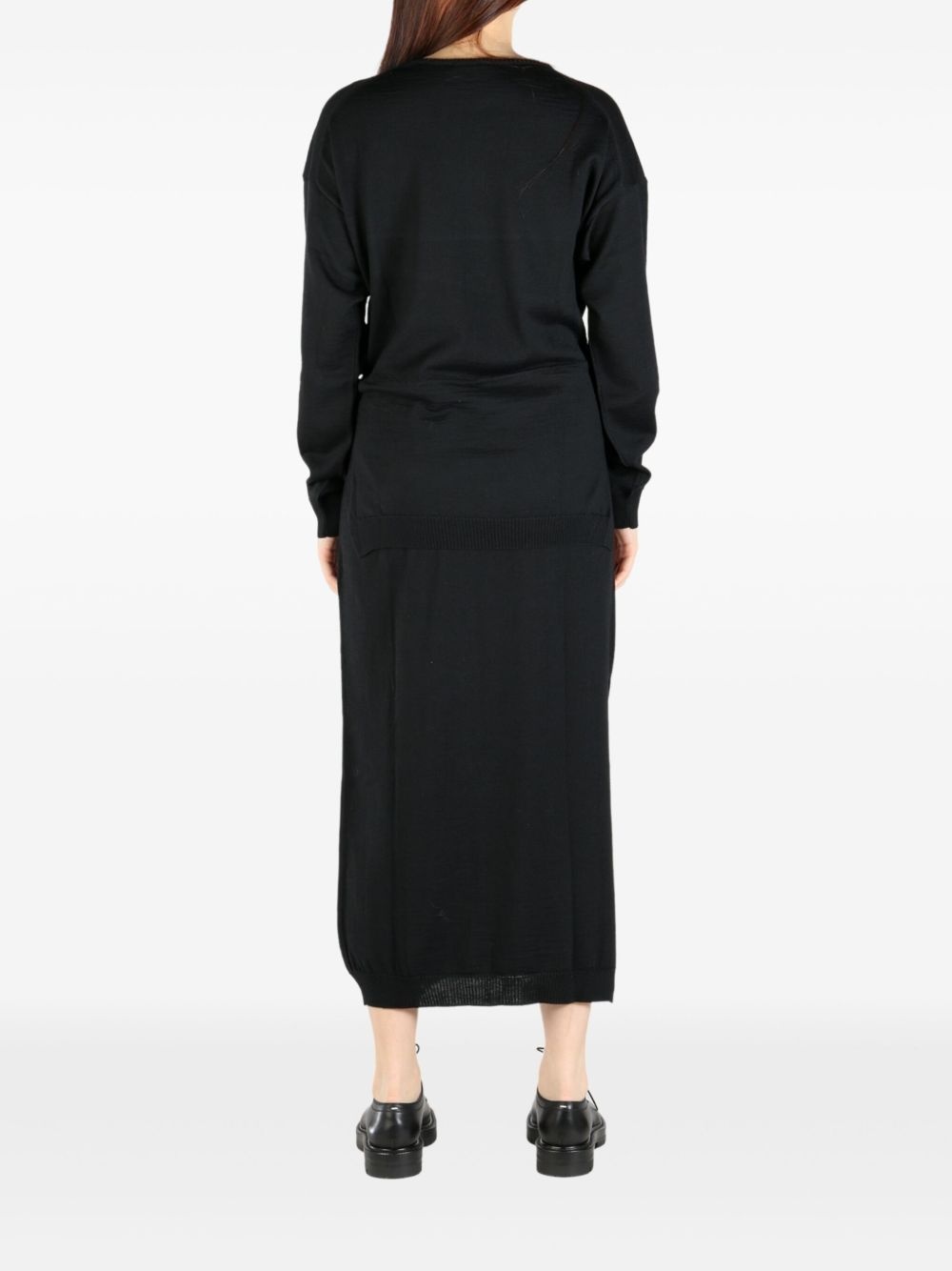 knot-detail midi dress - 4