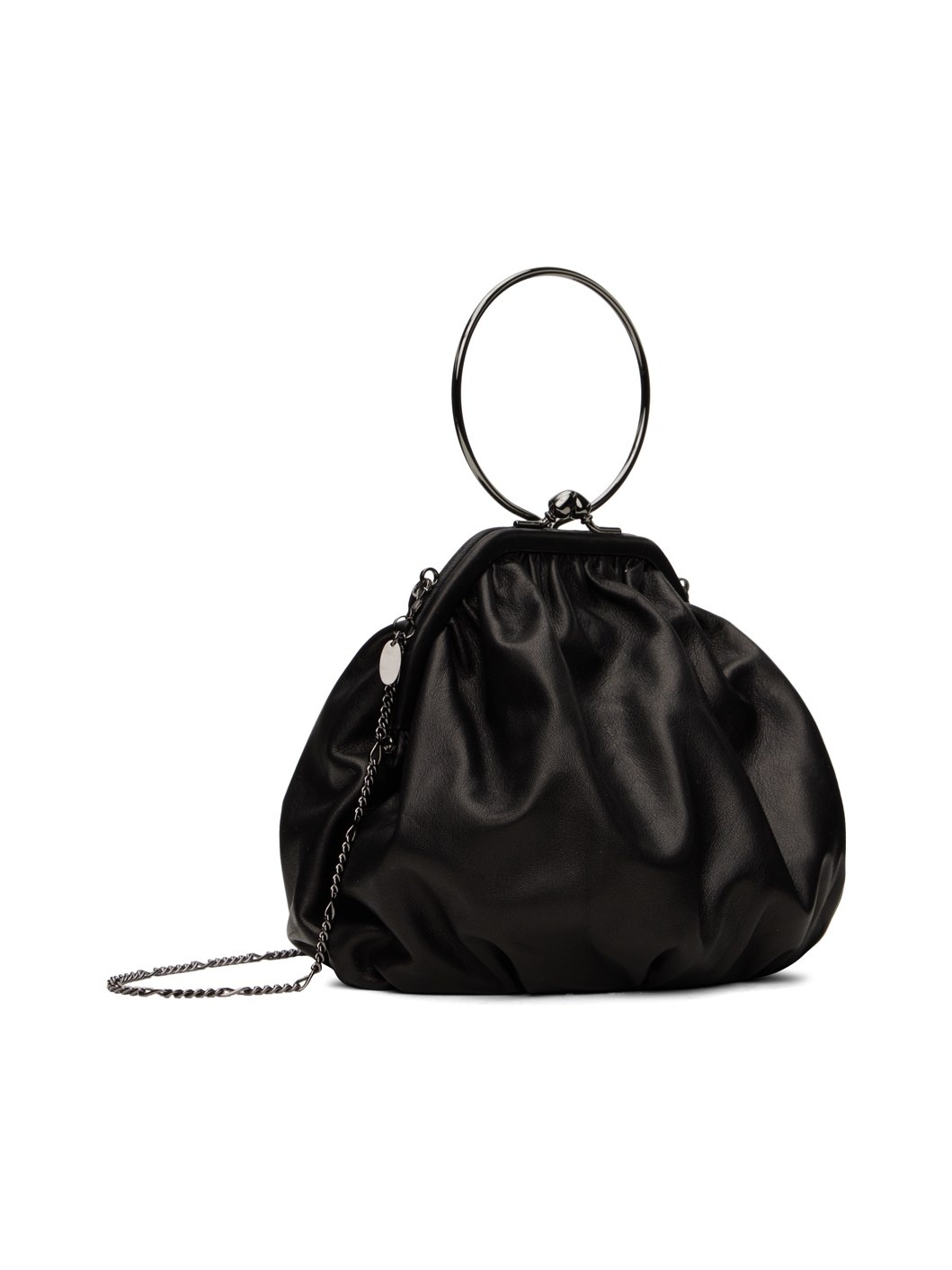 Black discord Clasp Drape Bag - 2