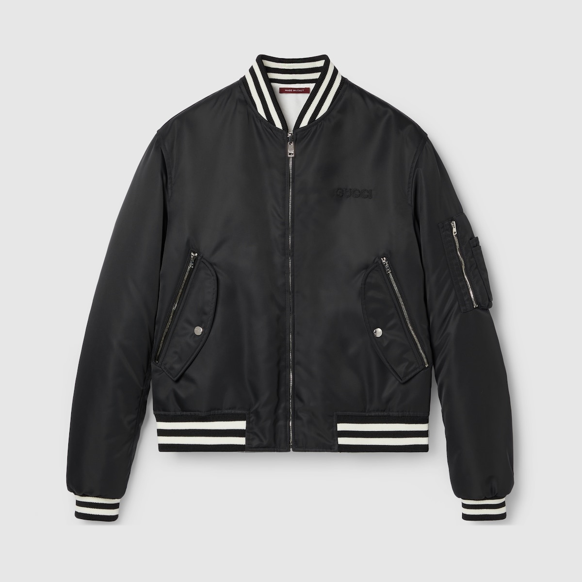 GUCCI Reversible nylon bomber jacket | REVERSIBLE