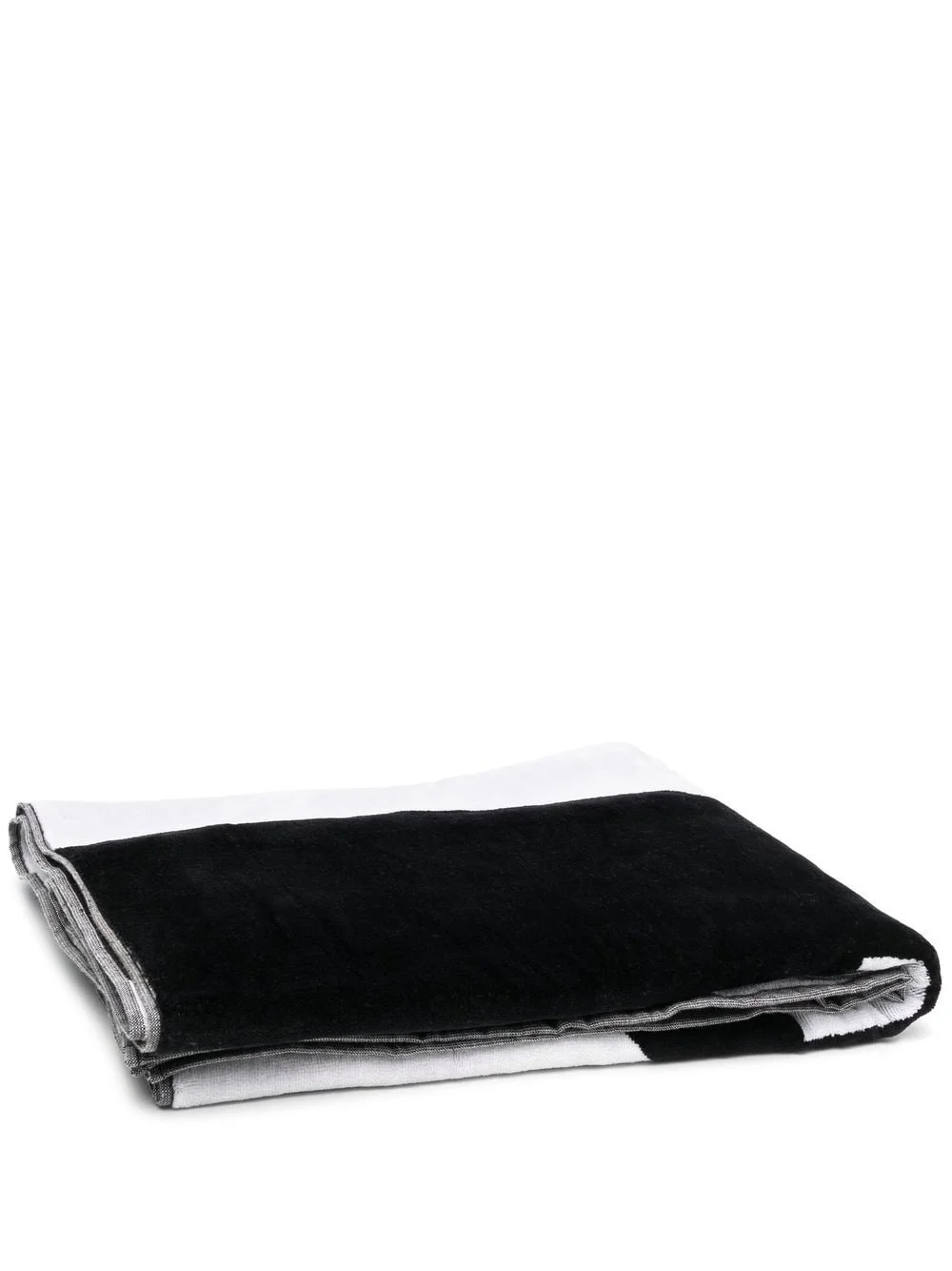 two-tone panelled bath towel - 1