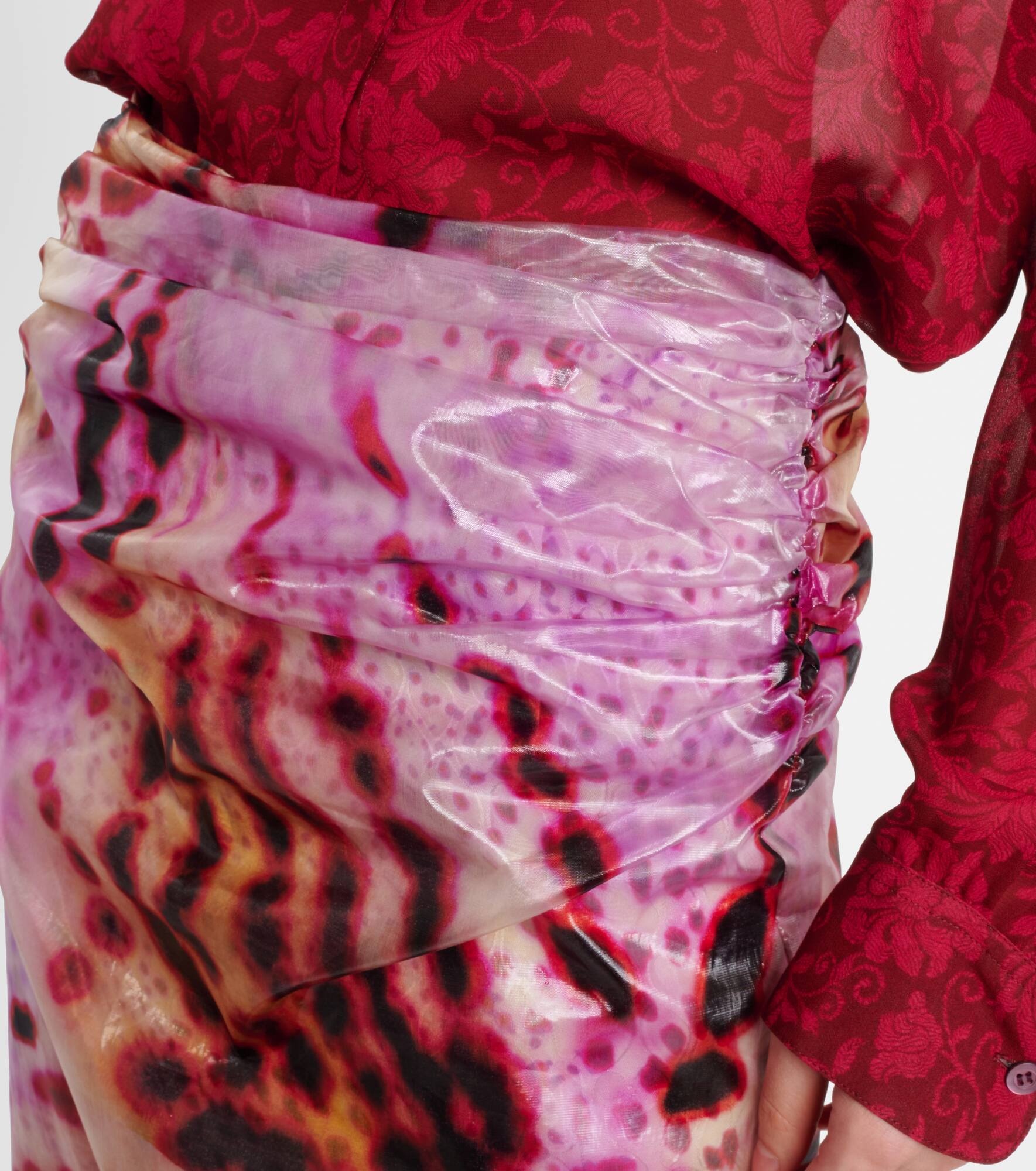 Sami printed gathered midi skirt - 4