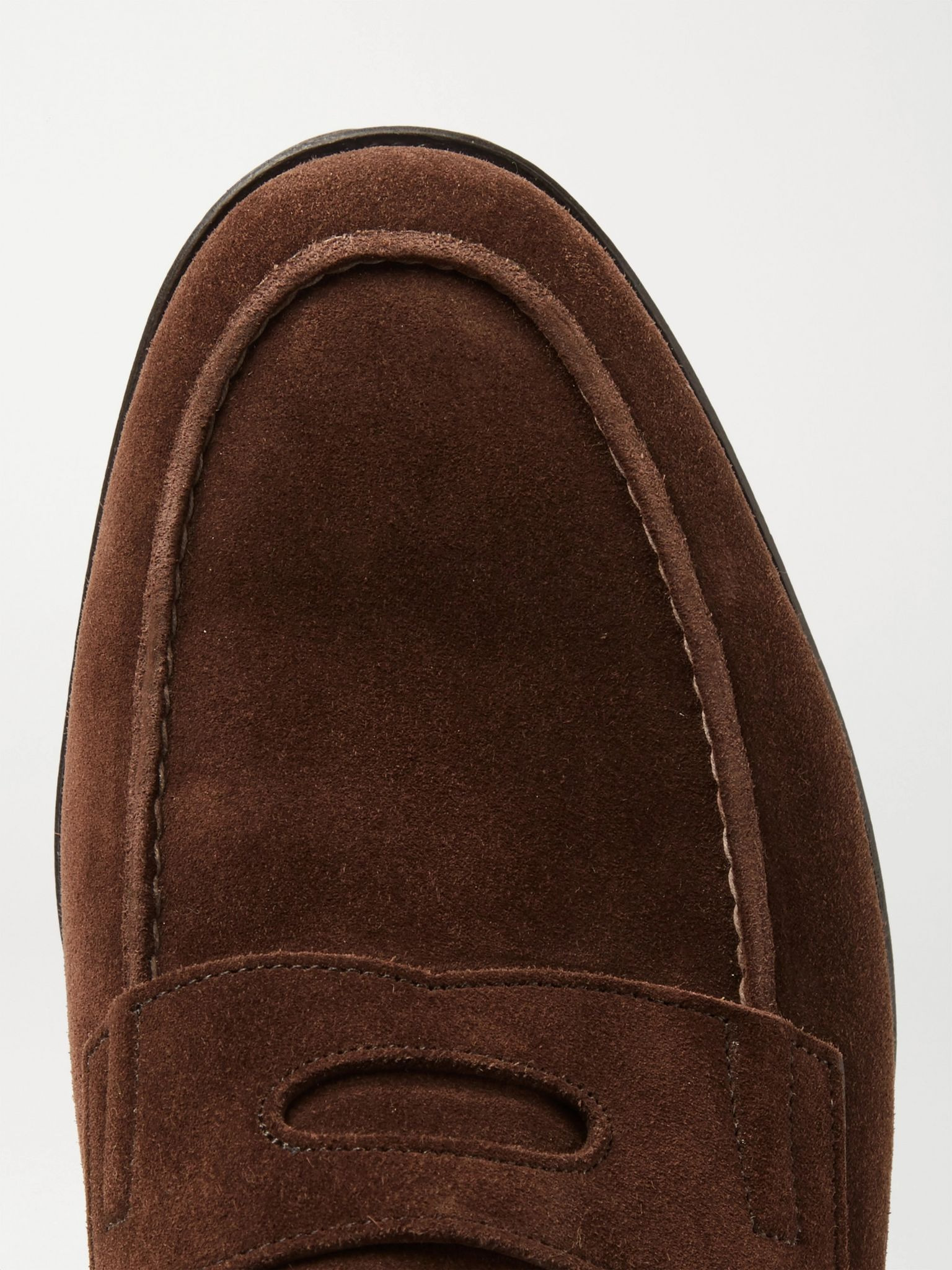Lopez Suede Penny Loafers Dark brown - 5