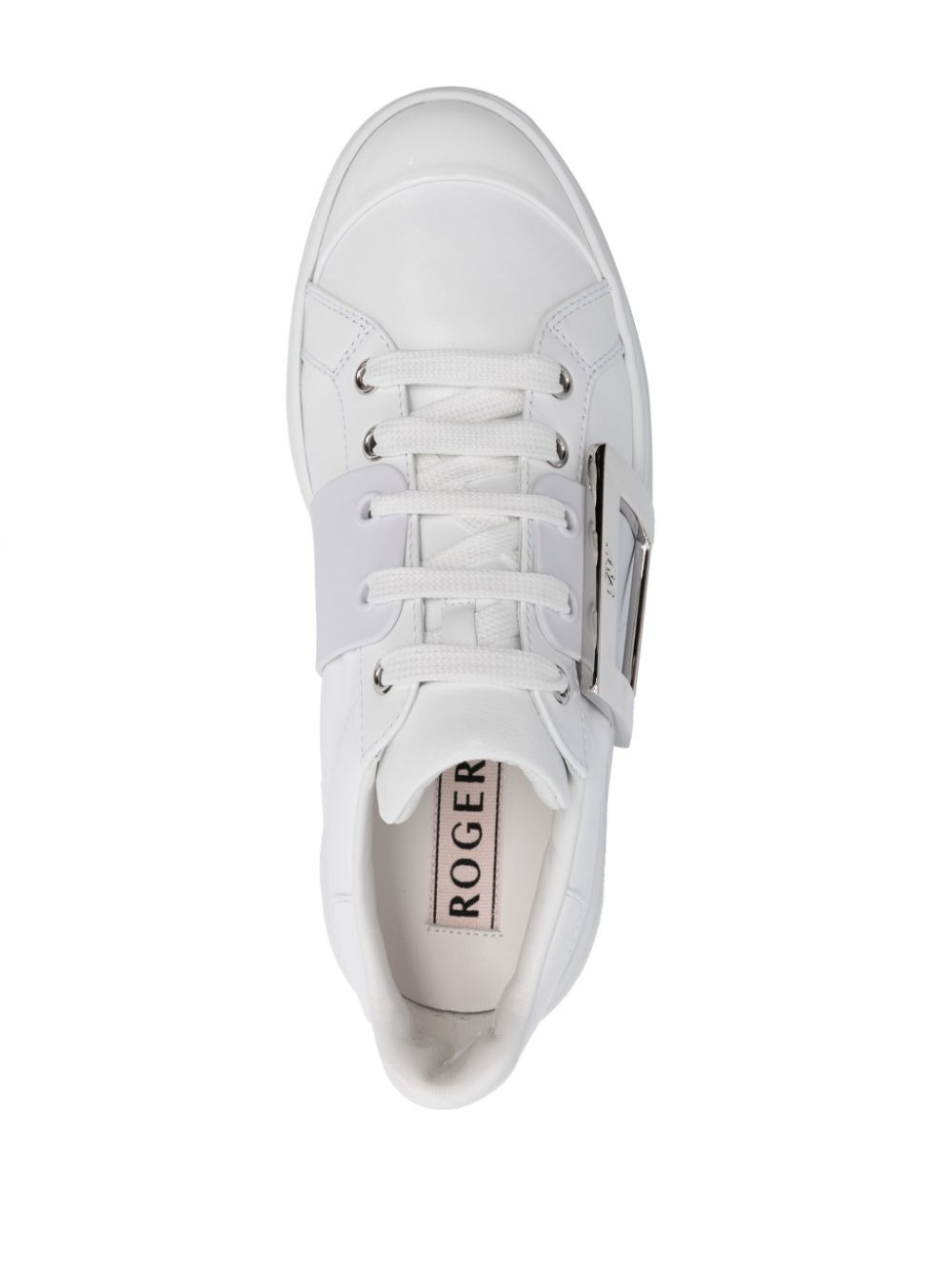Roger Vivier Women Viv Skate High Leather Sneakers - 3