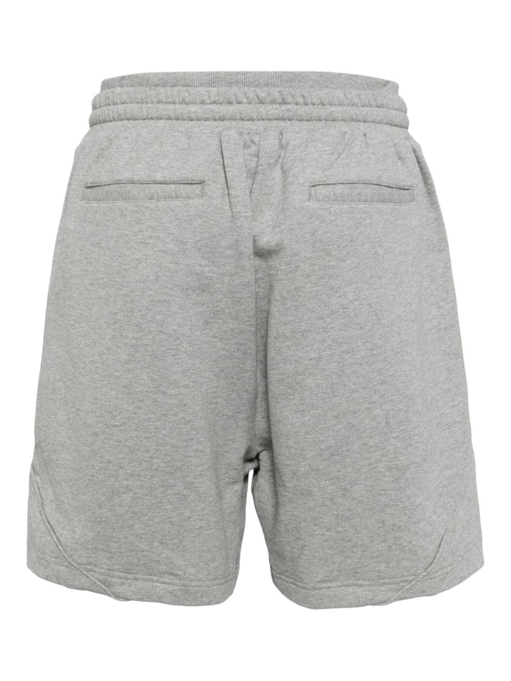 mÃ©lange-effect cotton track shorts - 2