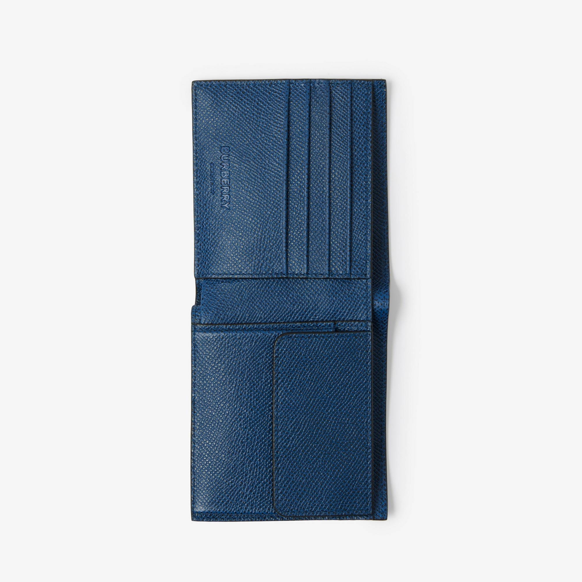 Grainy Leather TB Bifold Coin Wallet - 4