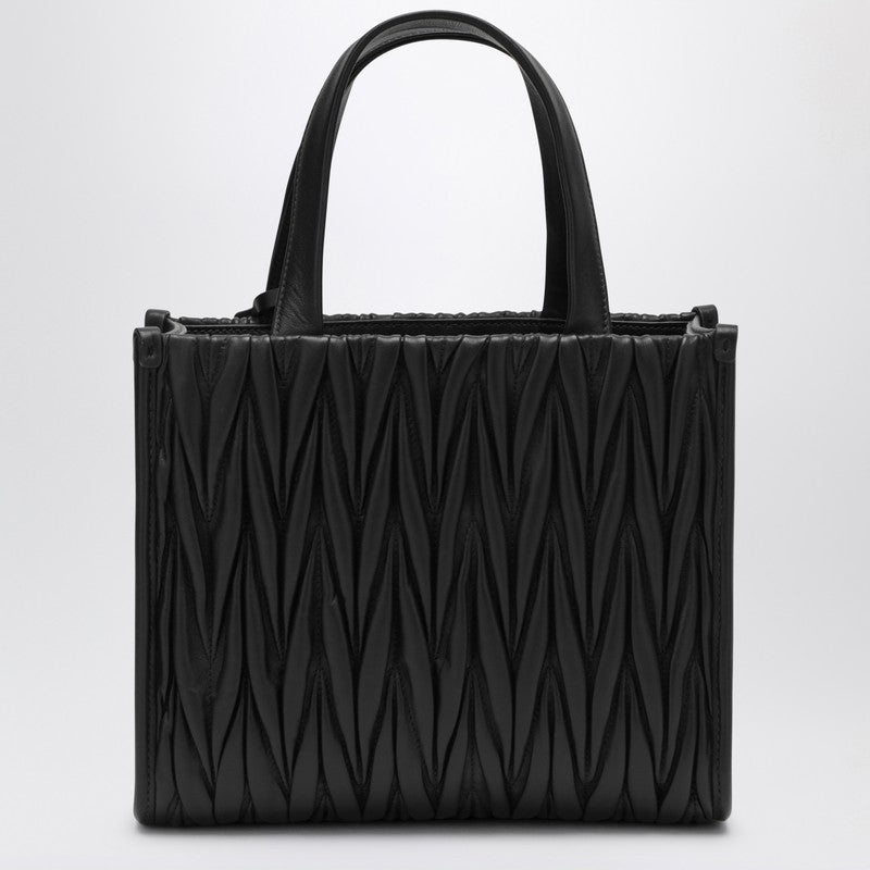 Miu Miu Black Quilted Shopping Bag Women - 3