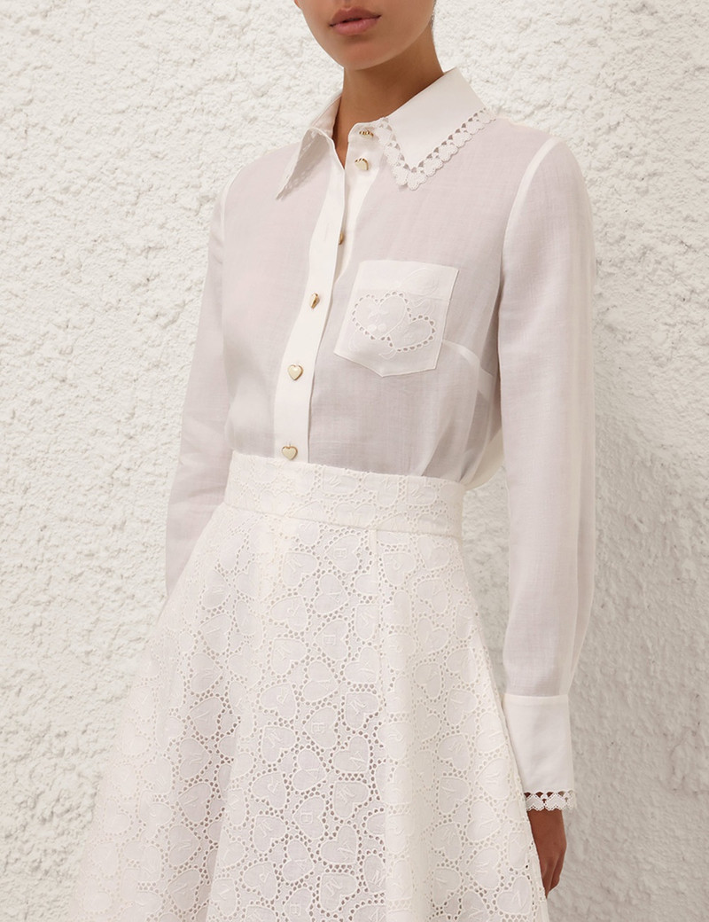 Zimmermann CRUSH RAMIE EMBROIDERED SHIRT outlook