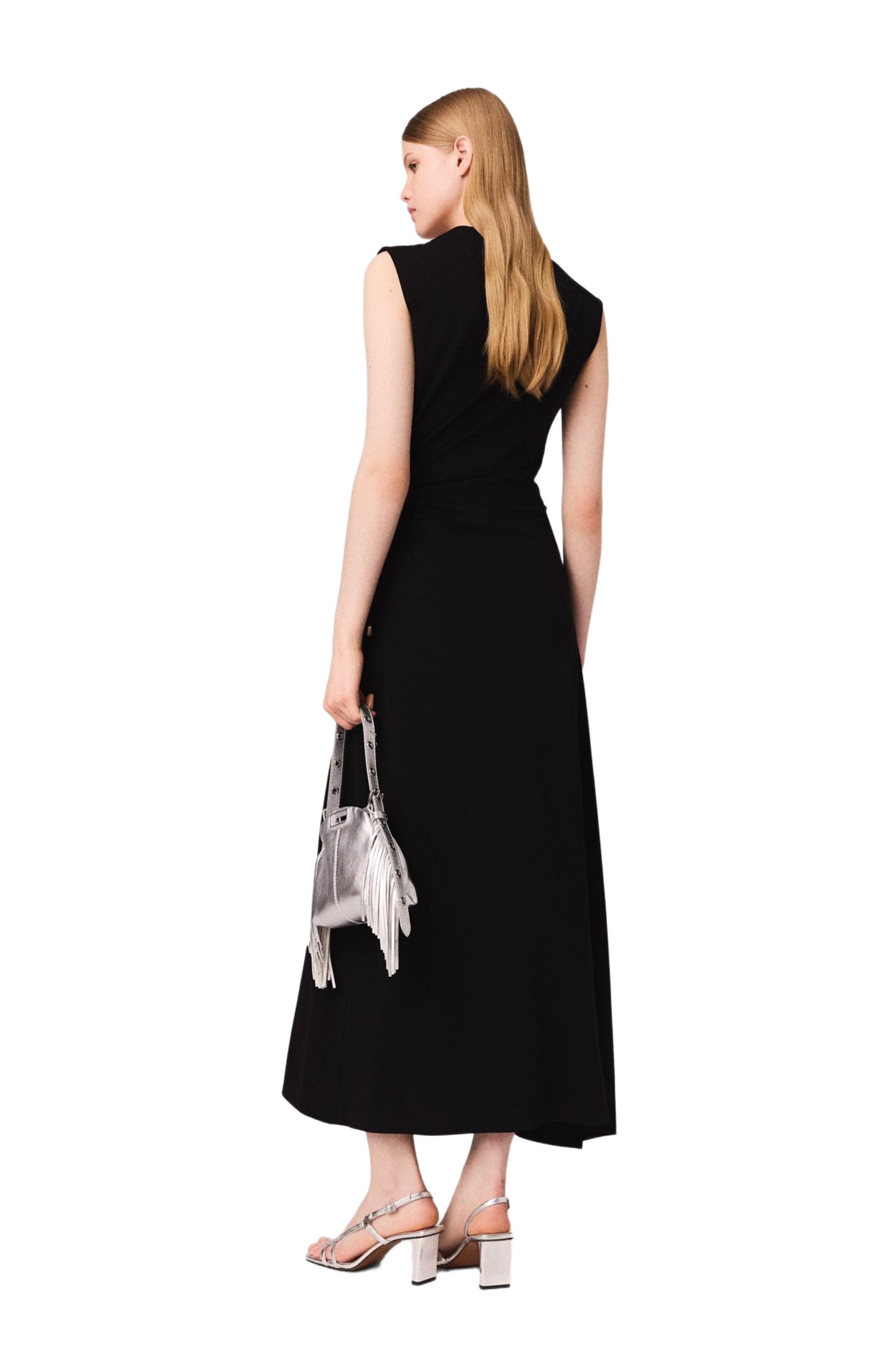 maje Cutout waist maxi dress in Black at Nordstrom - 2
