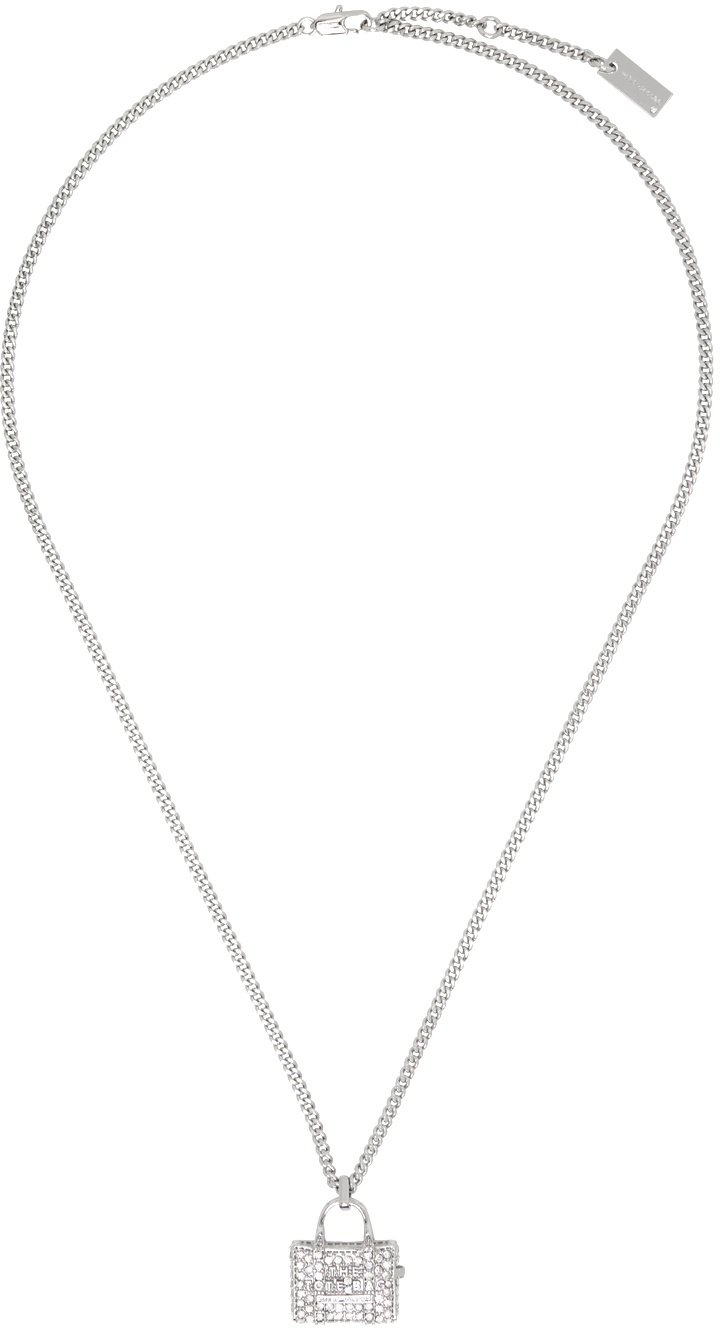 ネックレス・ペンダント The Pave Tote Necklace - Marc Jacobs - l - Silver Marc Jacobs Pave Tote Necklace in Silver & Crystal | REVOLVE