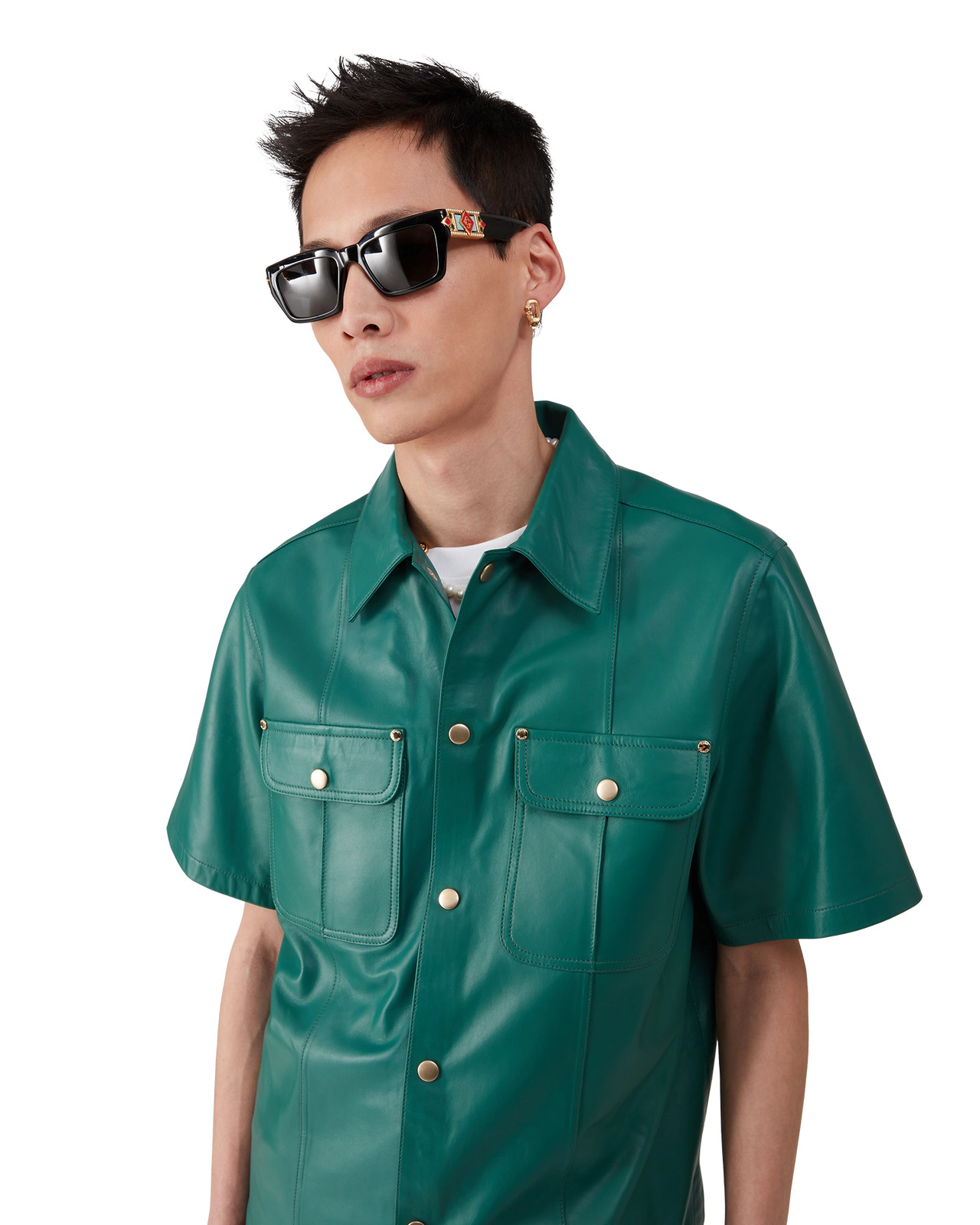Leather Shirt | Casablanca Paris - 4