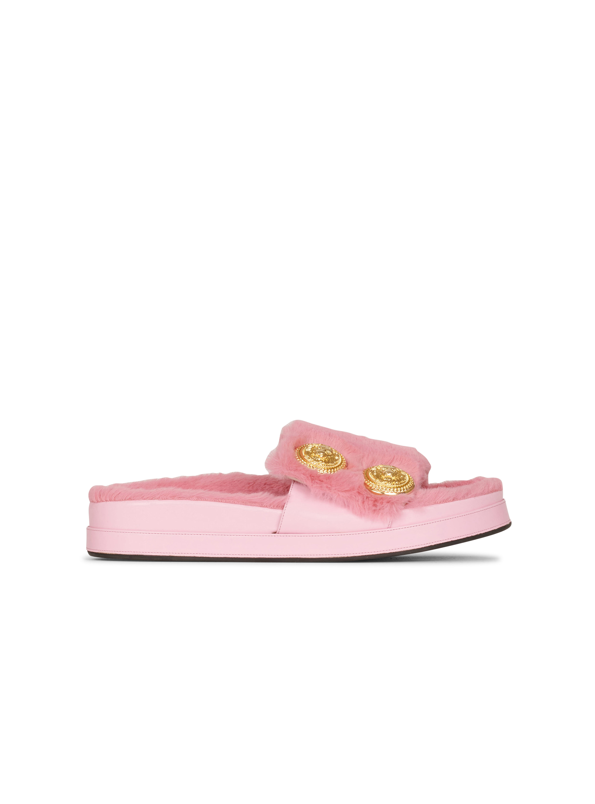 Faux fur Tam flat mules - 1