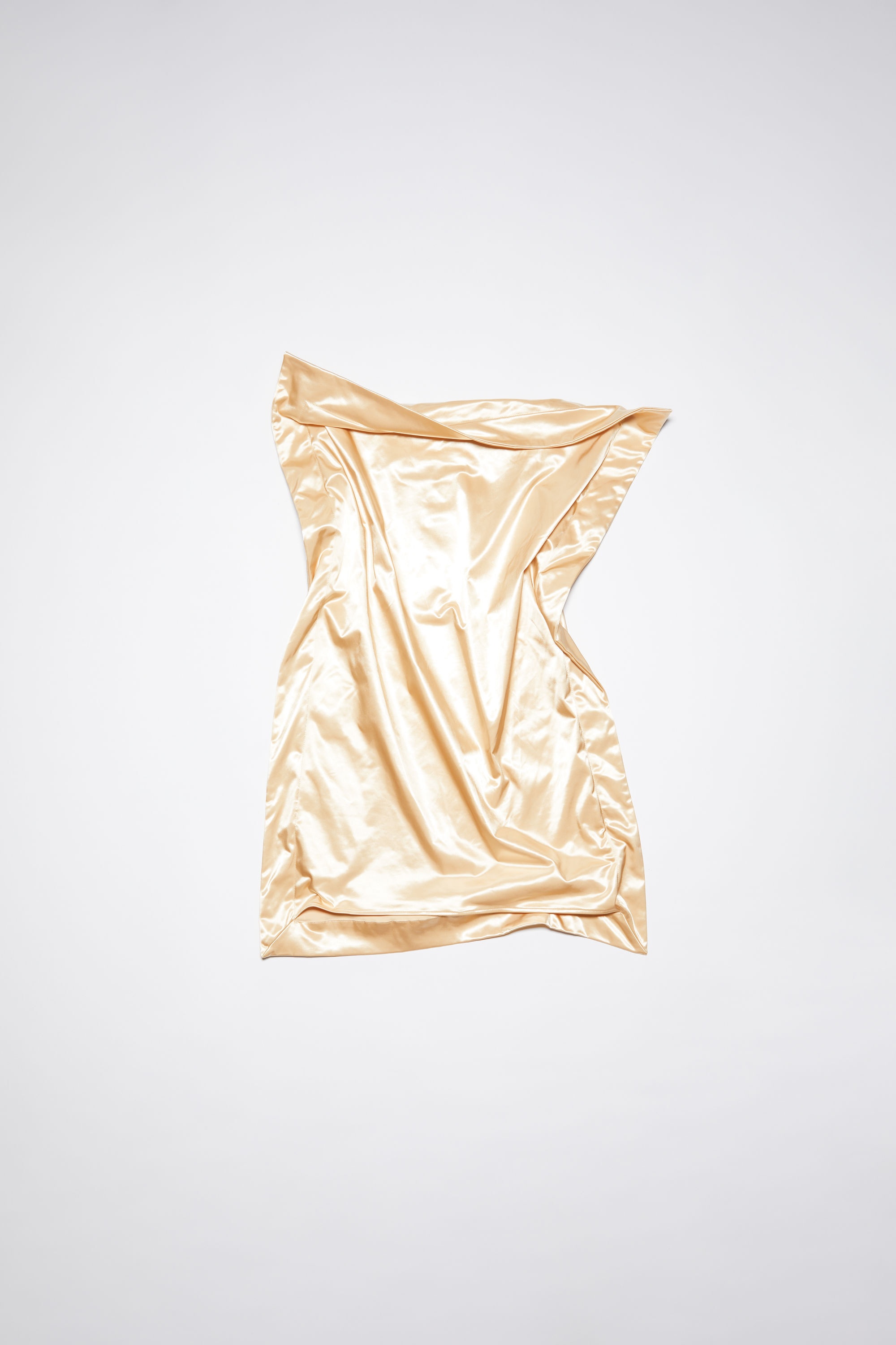 Satin dress - Champagne beige - 7