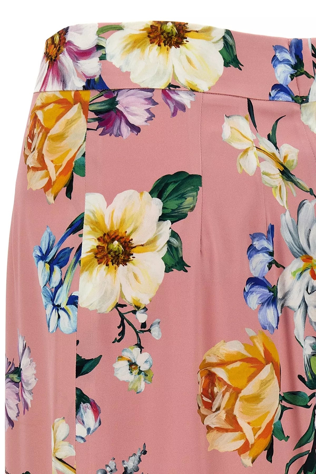 スカート DOLCE & GABBANA Floral longuette skirt Multicolor Dolce & Gabbana Floral Printed Longuette Skirt In Multicolor