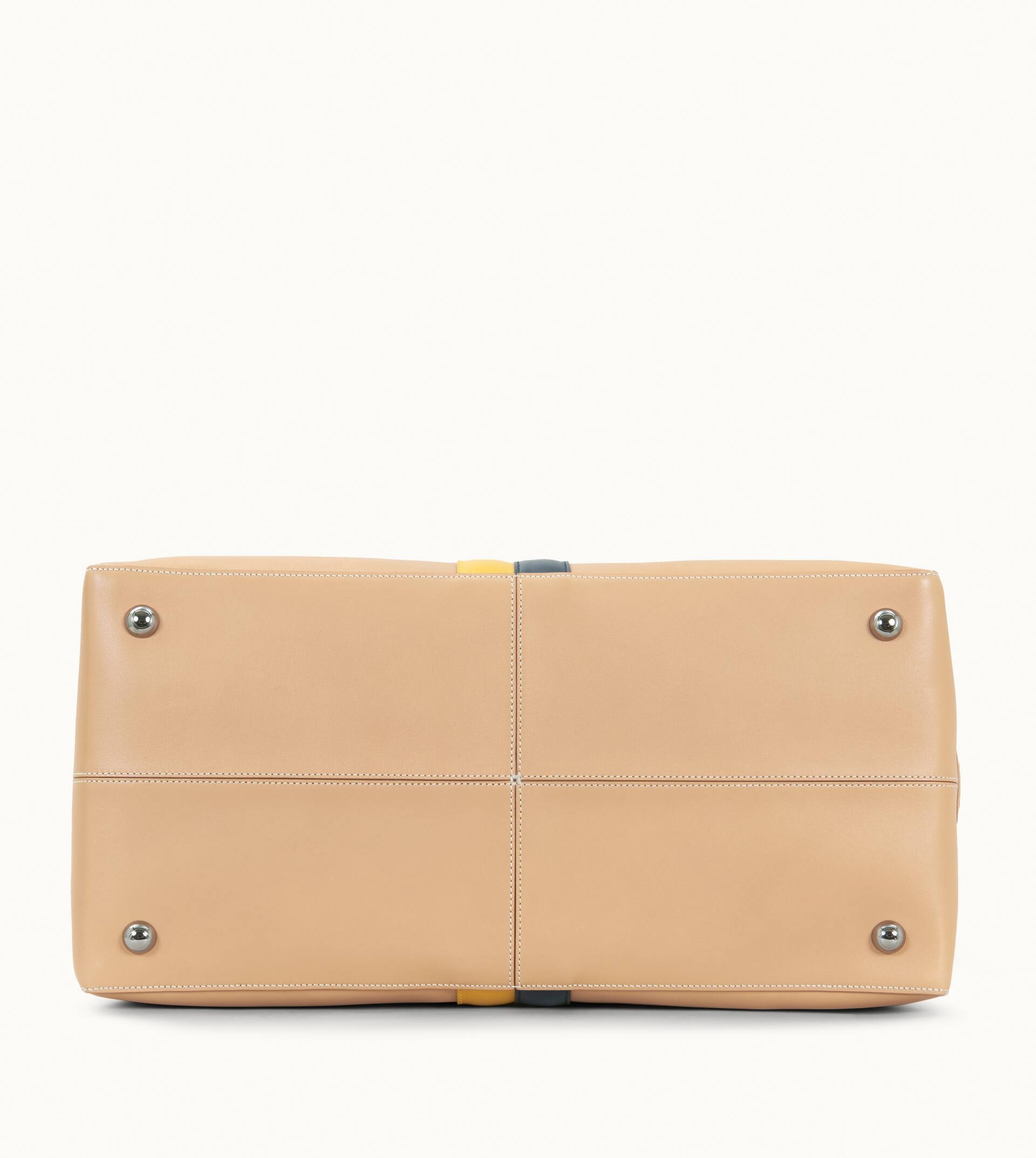 DUFFLE BAG LARGE - BEIGE, YELLOW, BLACK - 5