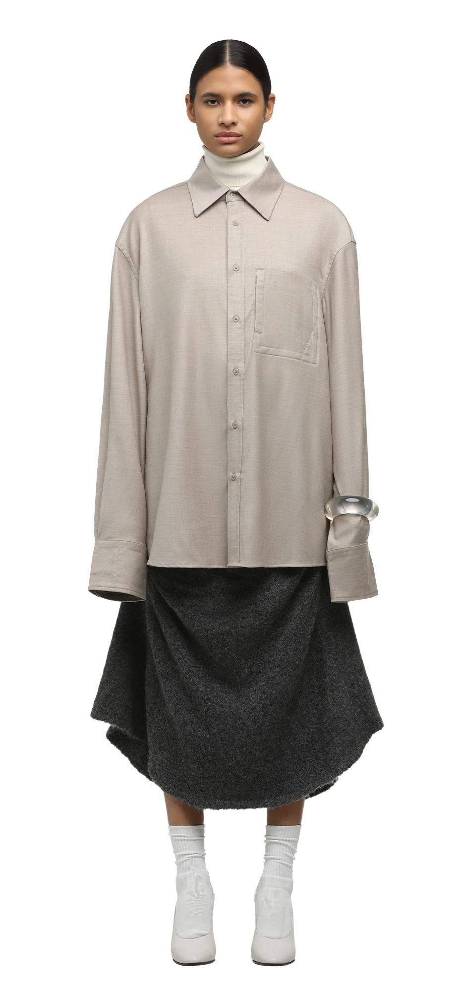 CLASSIC SHIRT WARM GRAY - 3