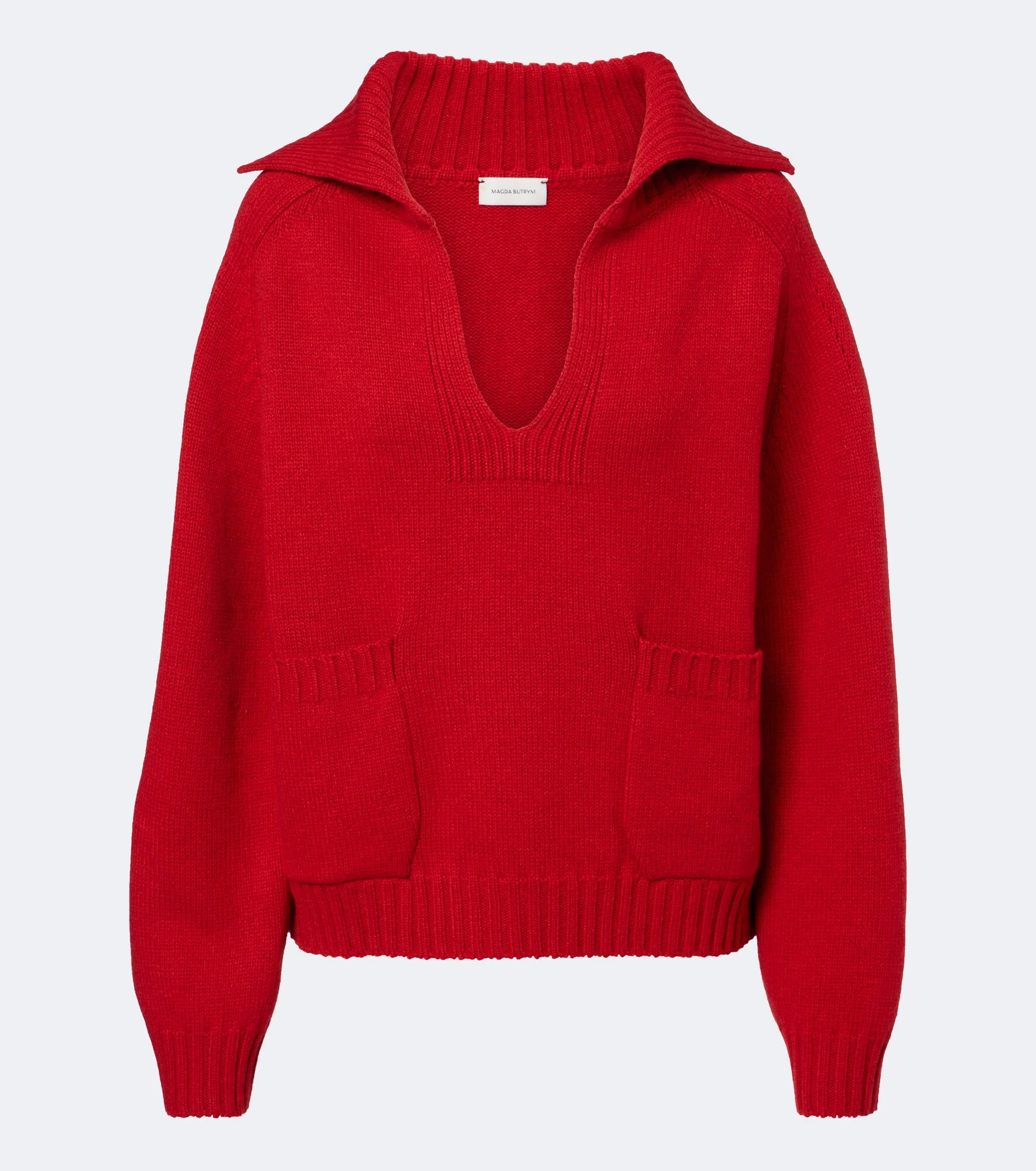 Wool and cashmere polo sweater - 1