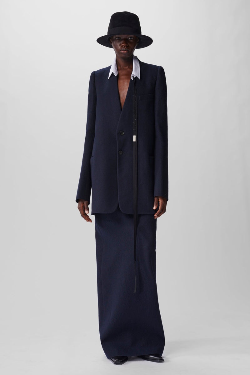 Grabiëlle Collarless Jacket Brushed Wool - 4