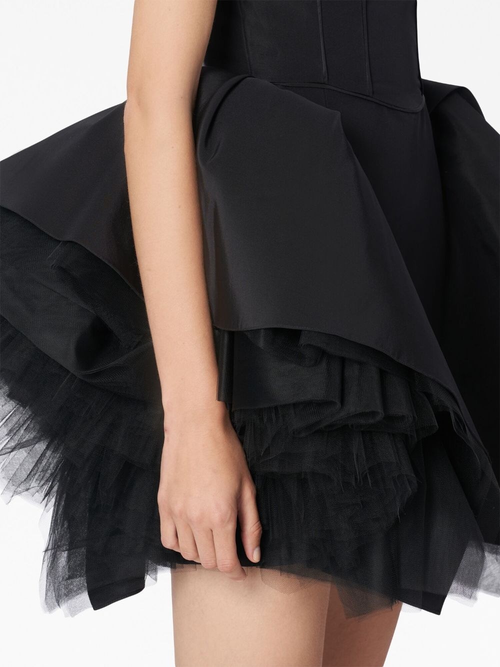 ruffled-tulle silk dress - 4