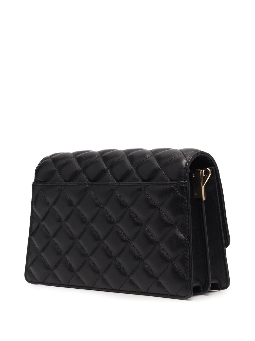 logo-chain quilted crossbody bag - 4