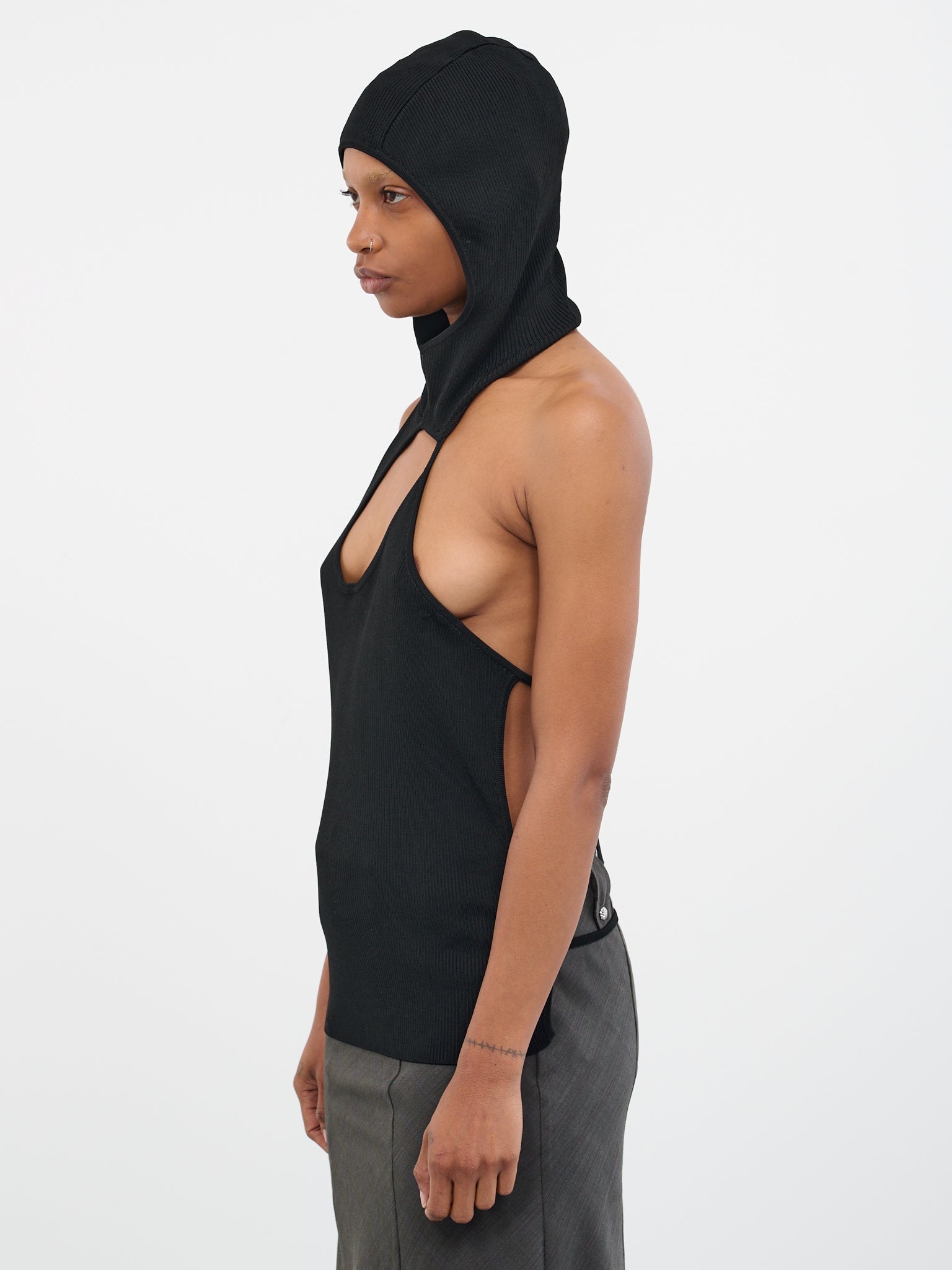 Hooded Knit Top - 2