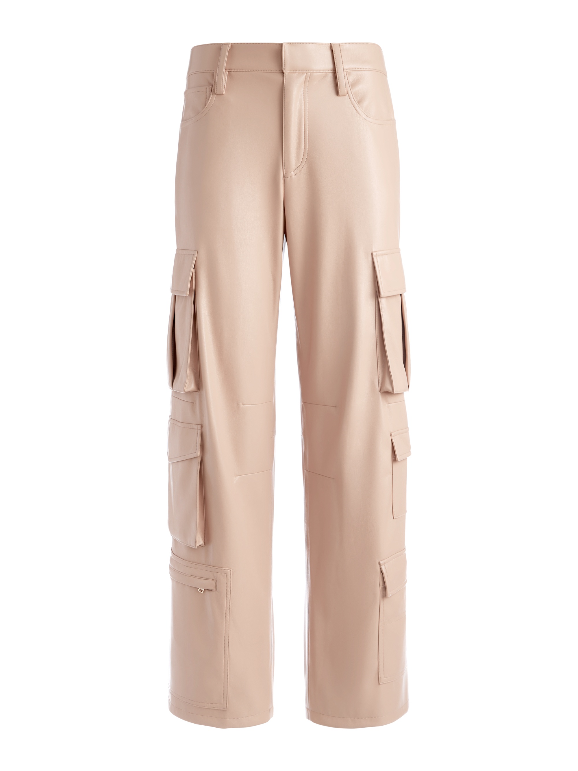 LUIS VEGAN LEATHER CARGO PANT - 1