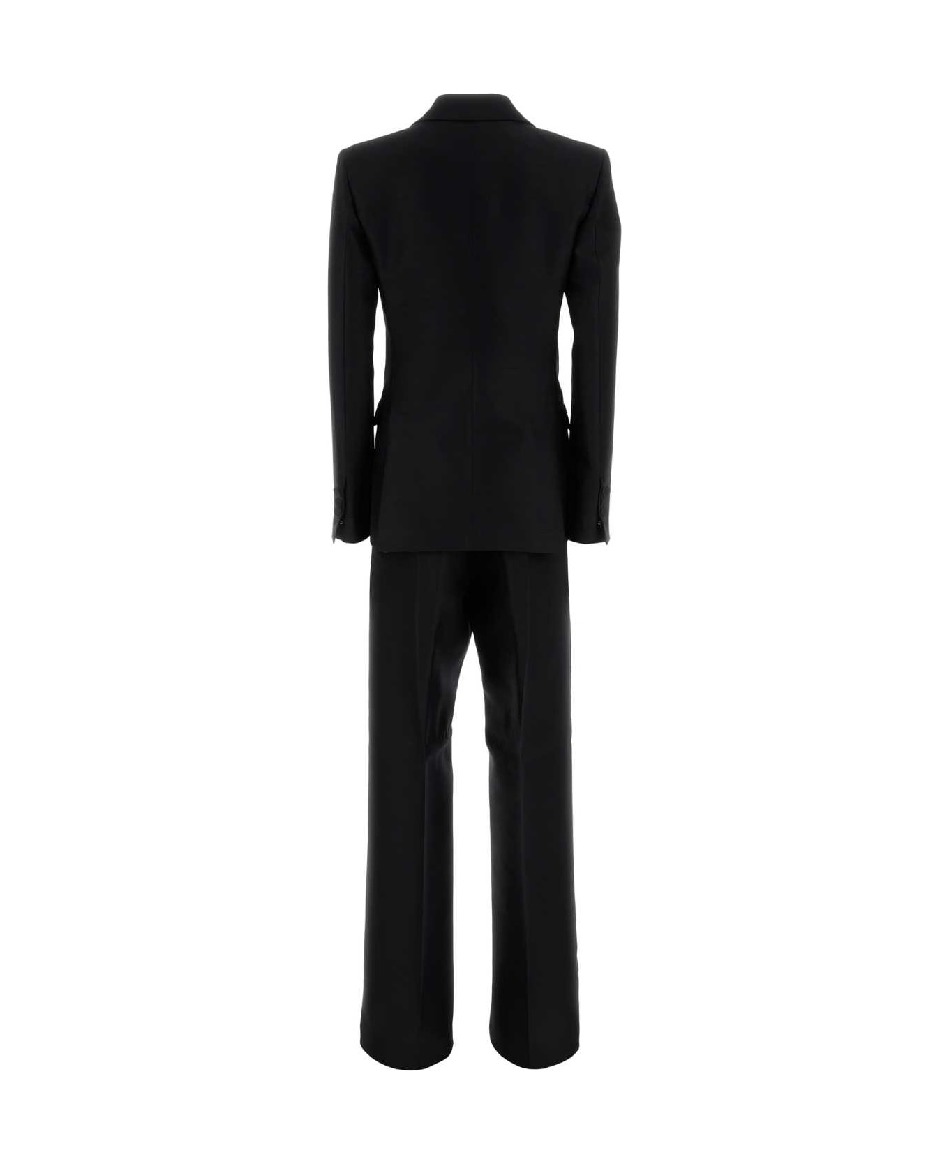 Black Wool Blend Tailleur - 2