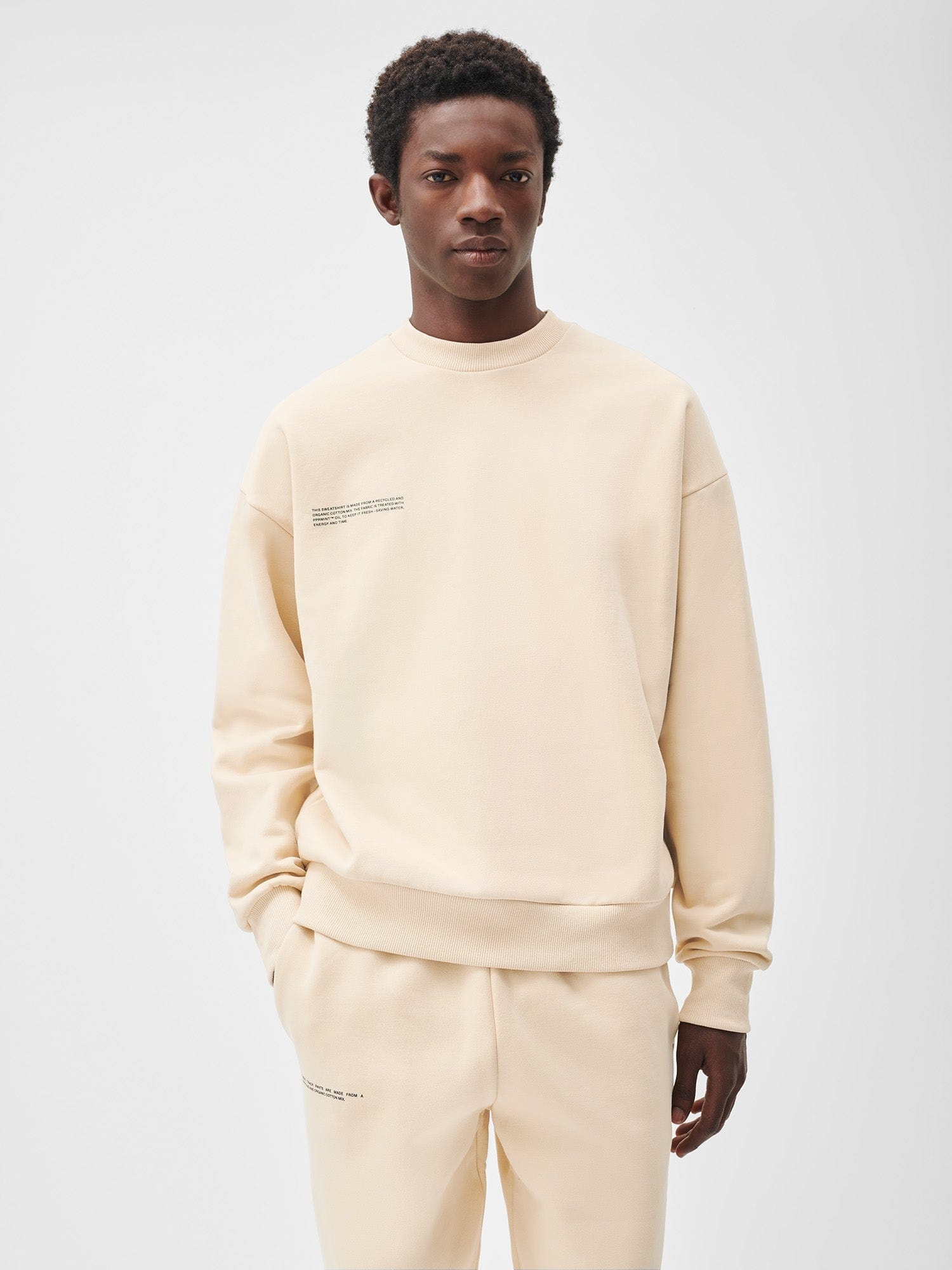 Mens 365 Heavyweight Sweatshirt - Sand - 2