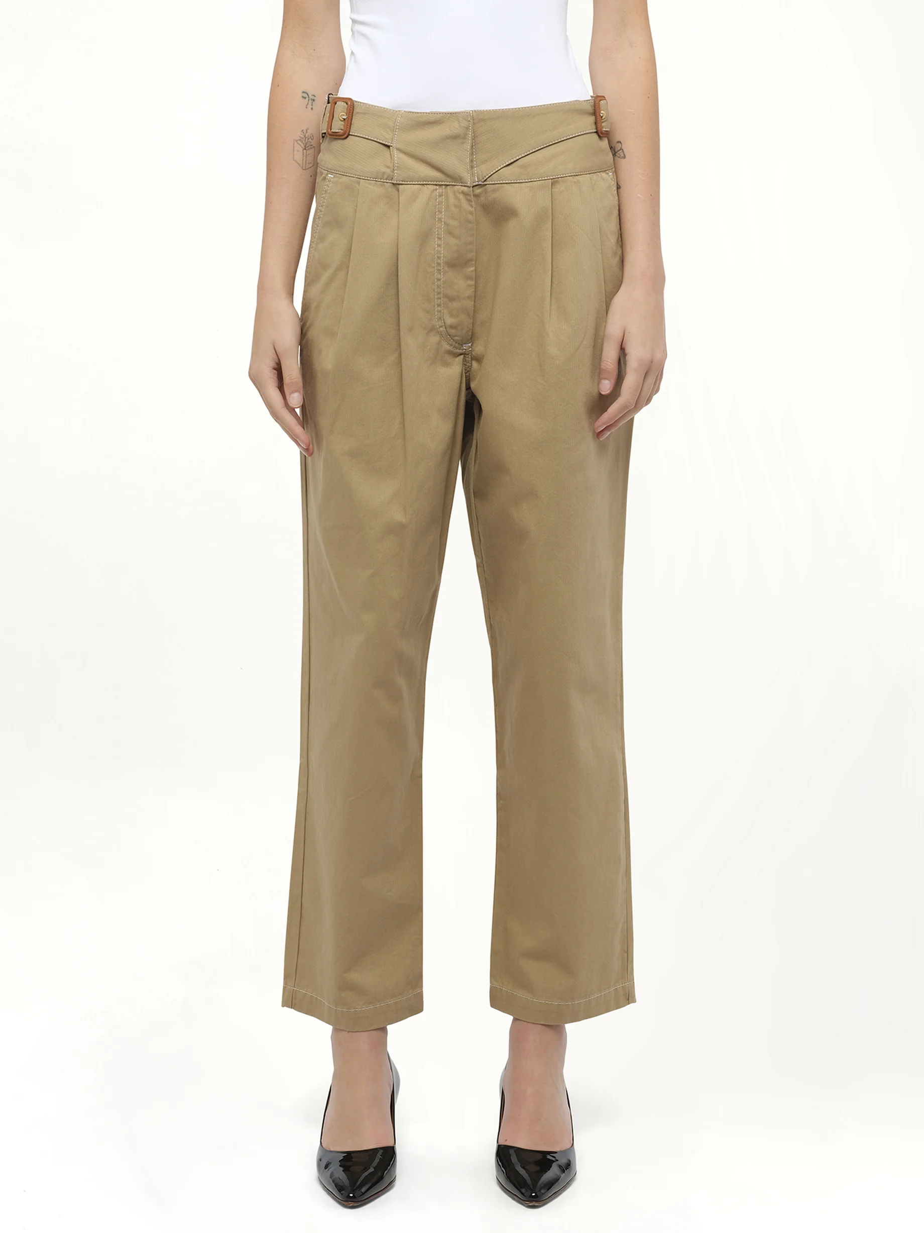 Chino Trousers in Beige - 1